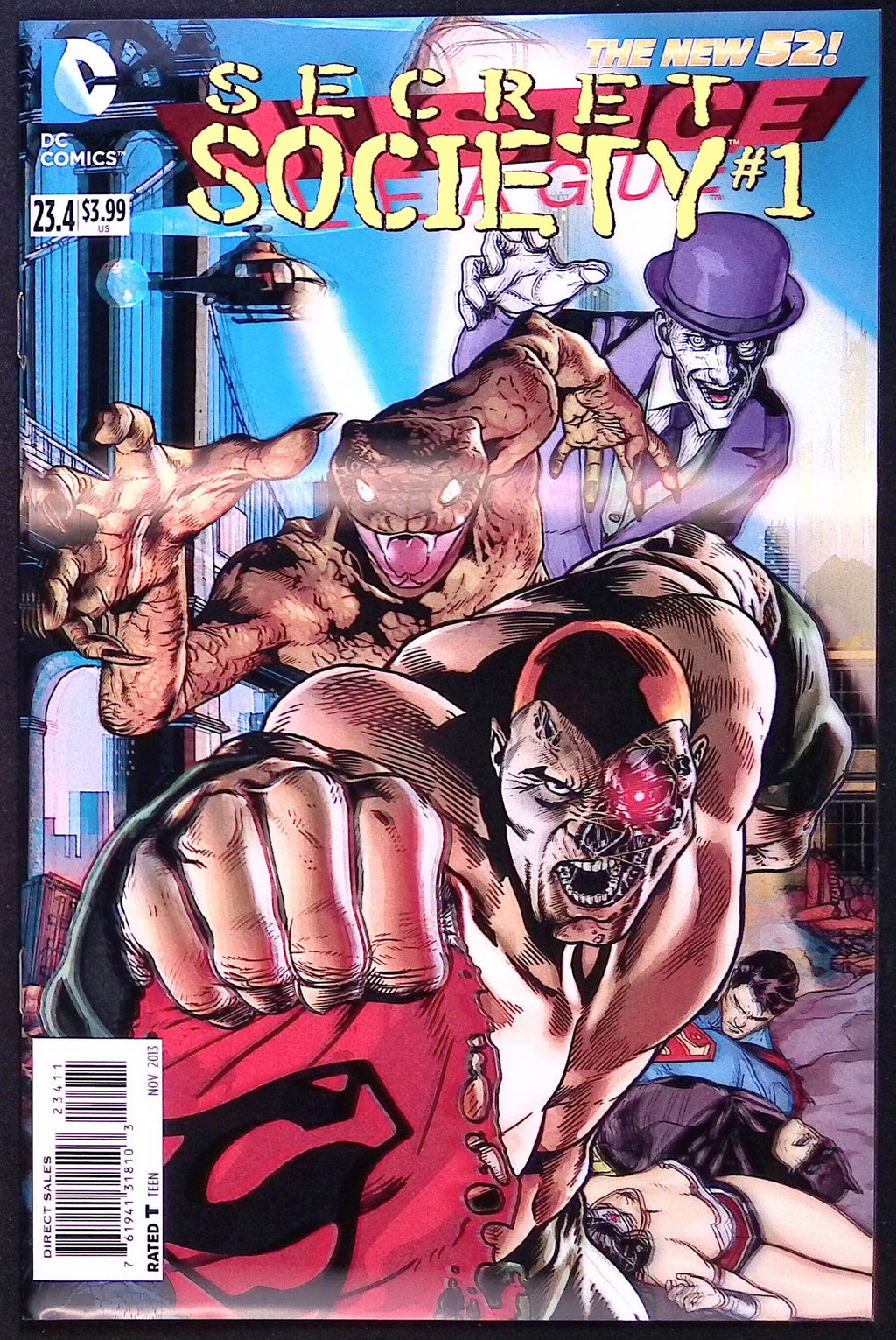 Justice League # 23.4: Secret Society # 1 3-D Lenticular Motion Cover 2013 NM