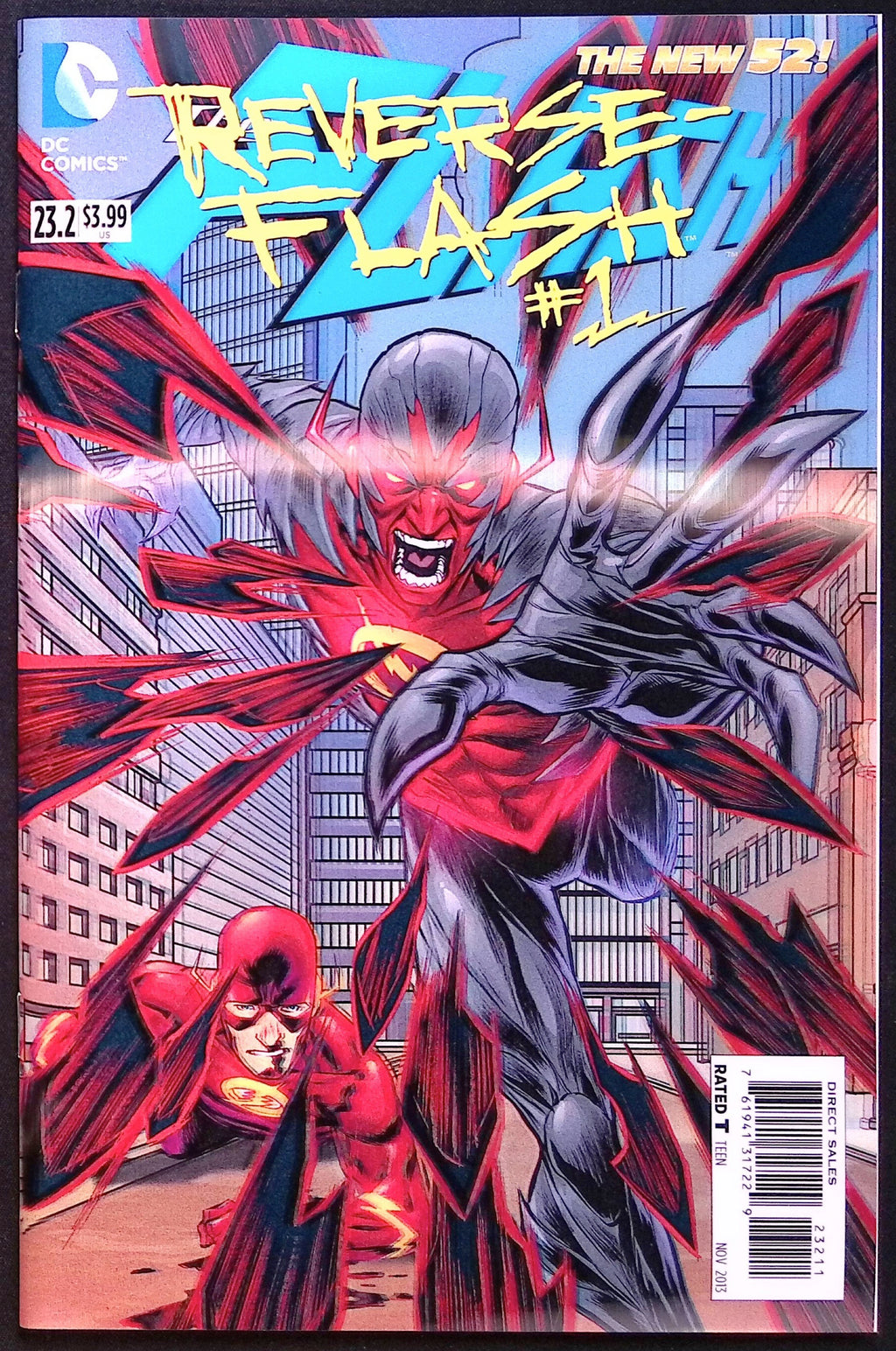 The Flash # 23.2: Reverse-Flash # 1 3D Lenticular Motion Cover 2013 NM