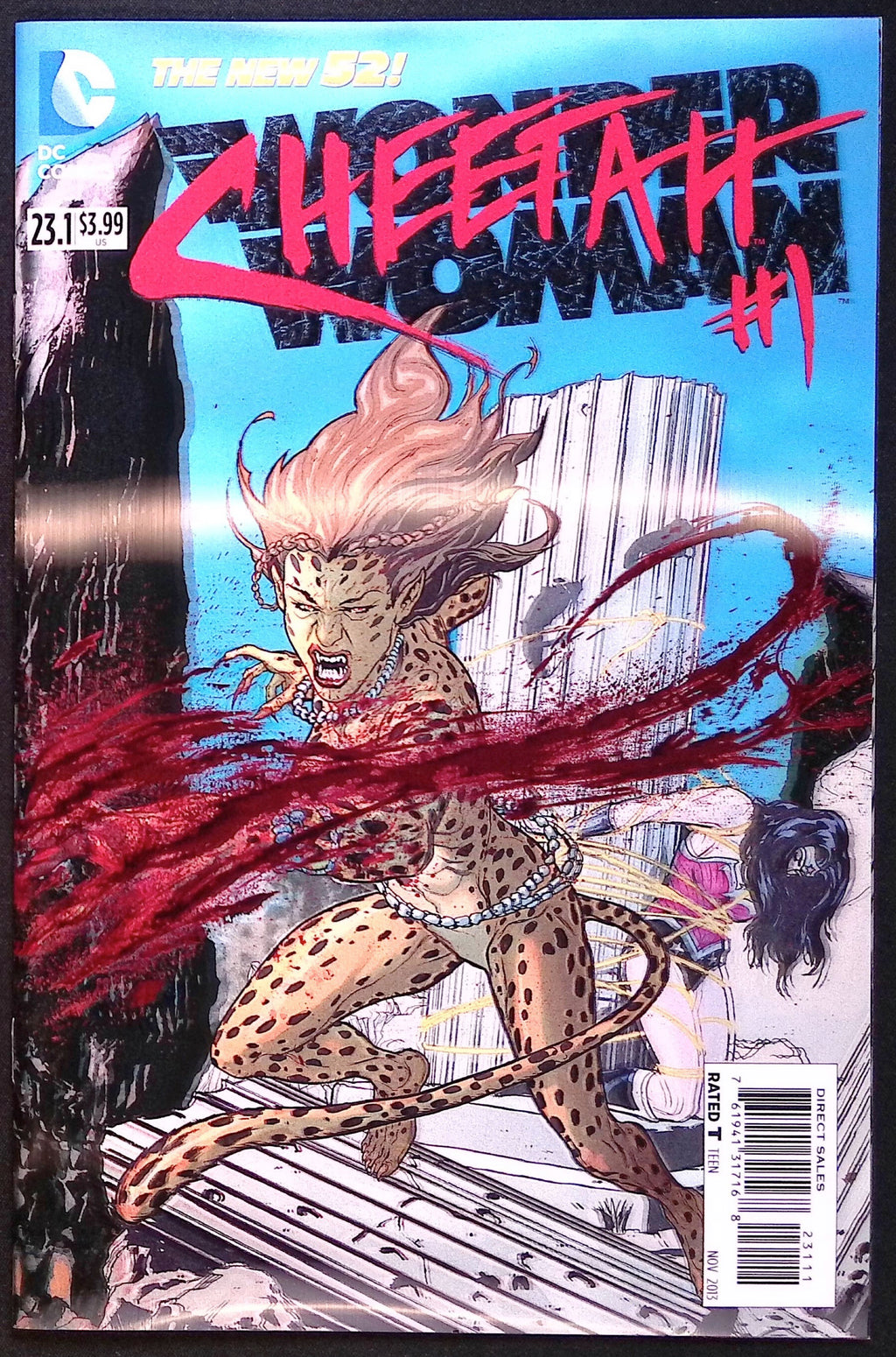 Wonder Woman # 23.1: Cheetah # 1 3-D Lenticular Motion Cover 2013 NM