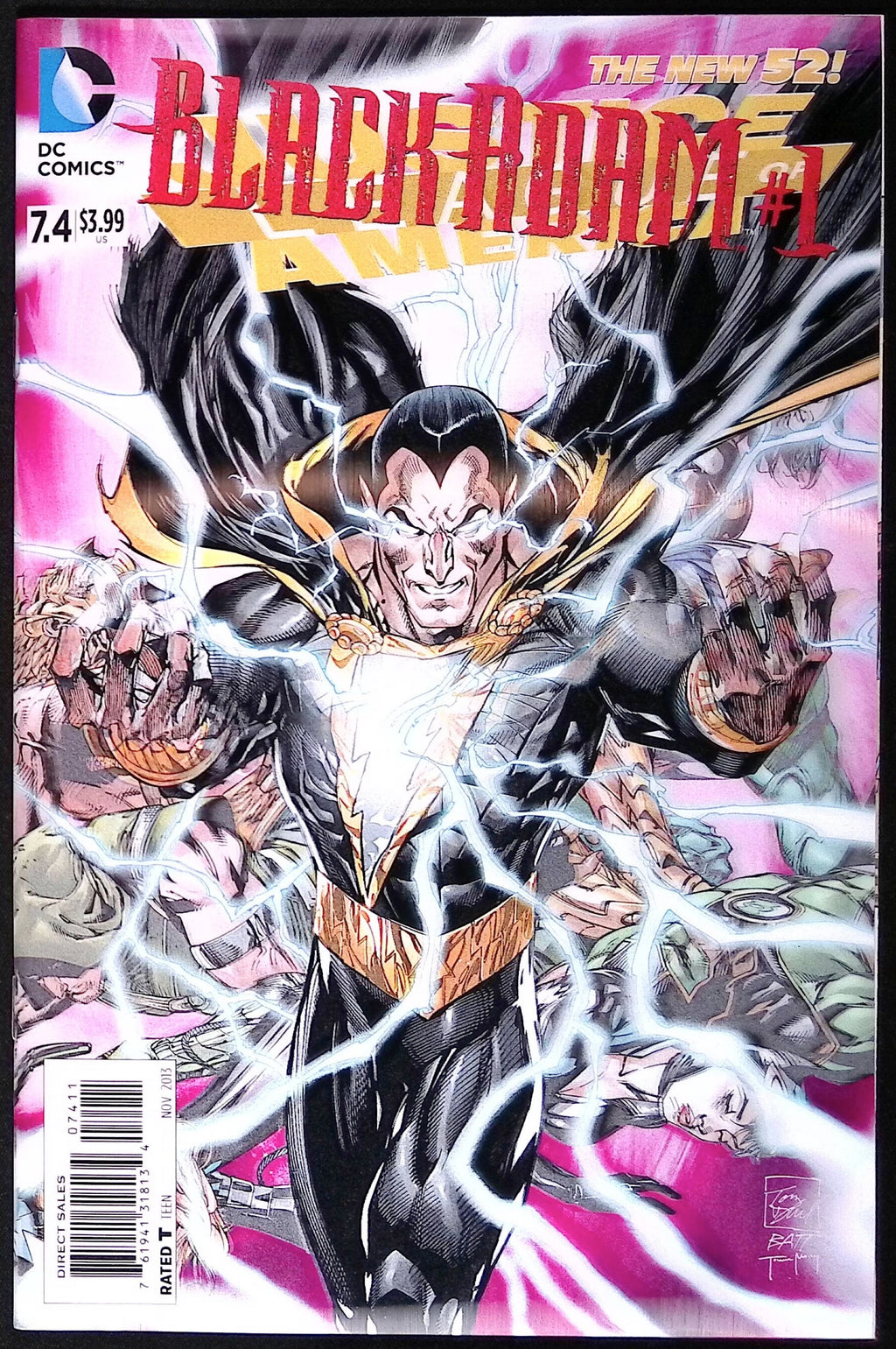 Justice League of America # 7.4: Black Adam # 1 3-D Lenticular Motion Cover 2013 NM