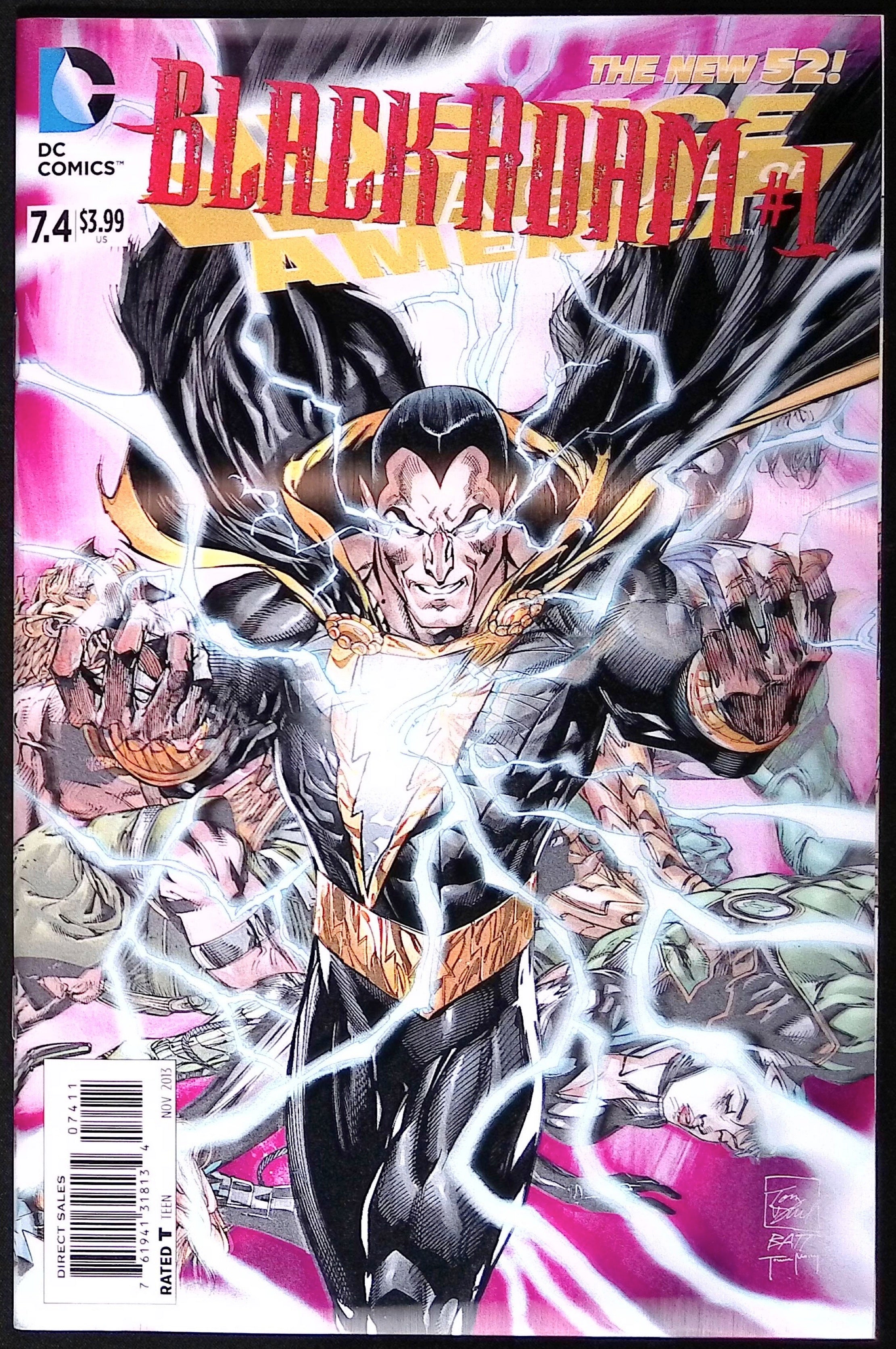 Justice League of America # 7.4: Black Adam # 1 3-D Lenticular Motion Cover 2013 NM