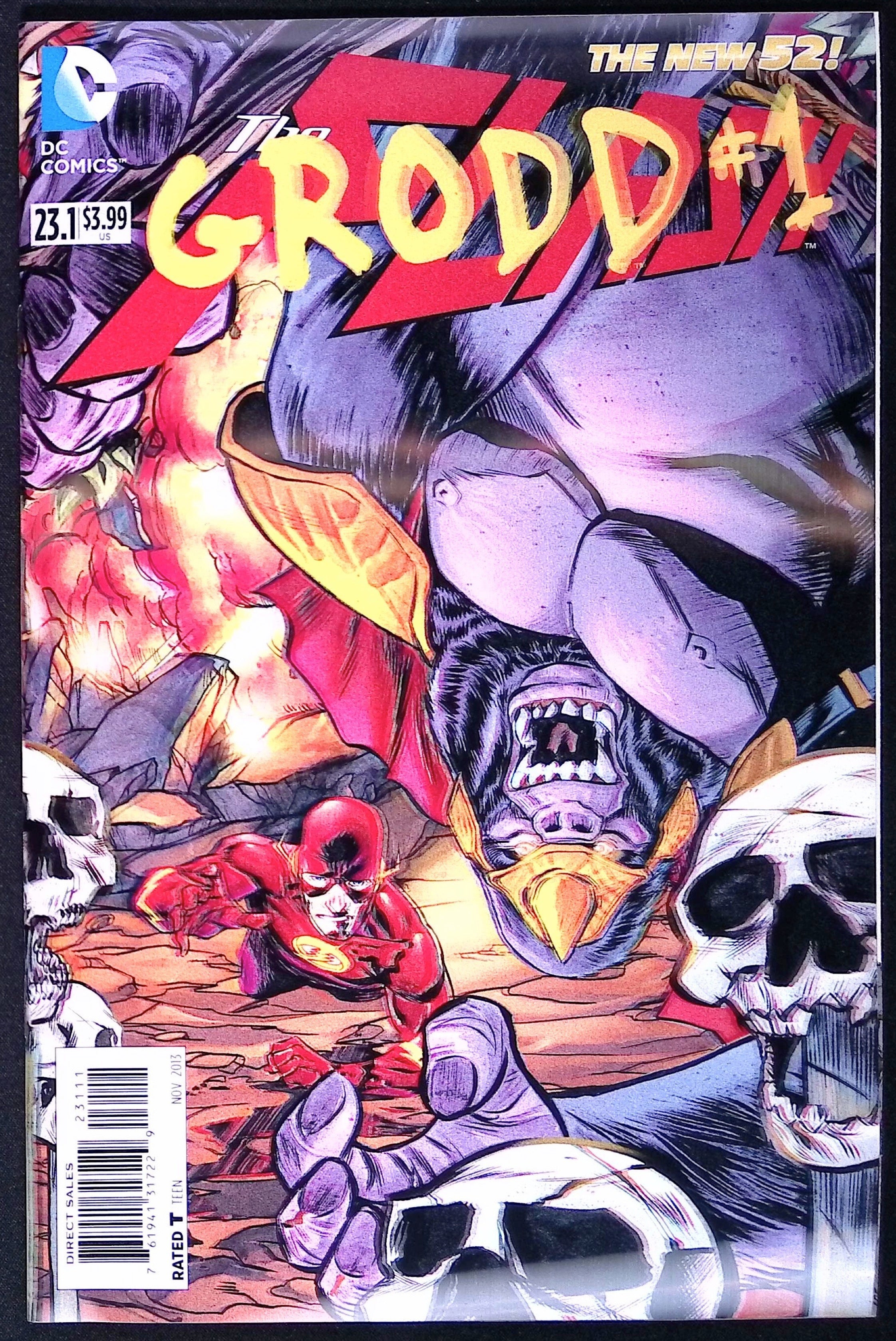 The Flash # 23.1: Grodd # 1 3-D Lenticular Motion Cover 2013 NM