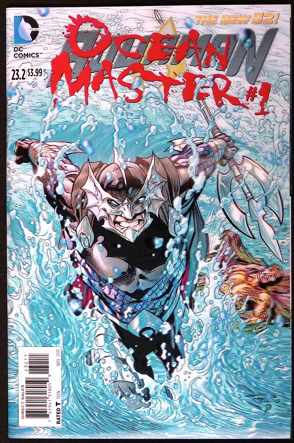 Aquaman # 23.2: Ocean Master # 1 3-D Lenticular Motion Cover 2013 NM