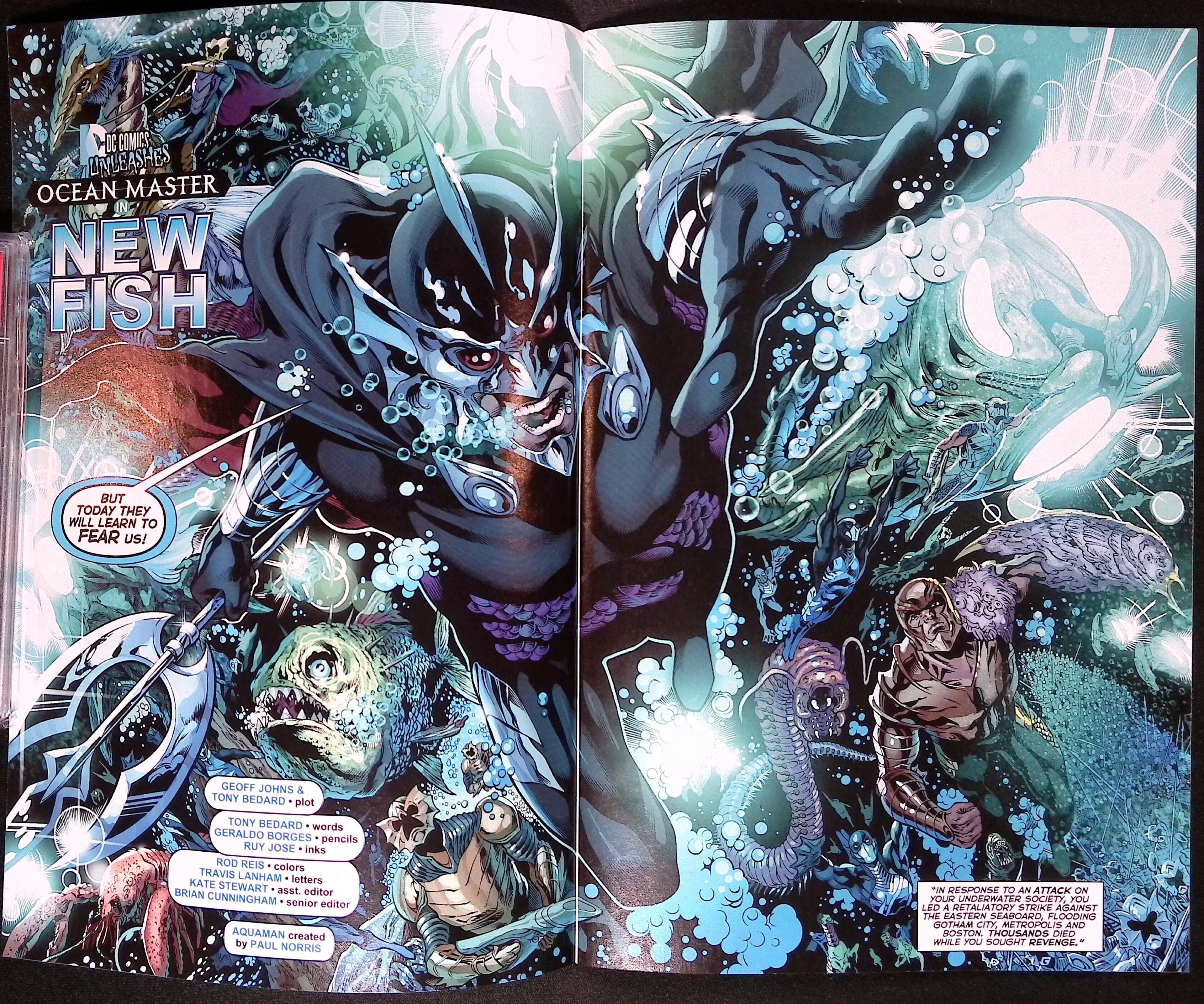 Aquaman # 23.2: Ocean Master # 1 3-D Lenticular Motion Cover 2013 NM