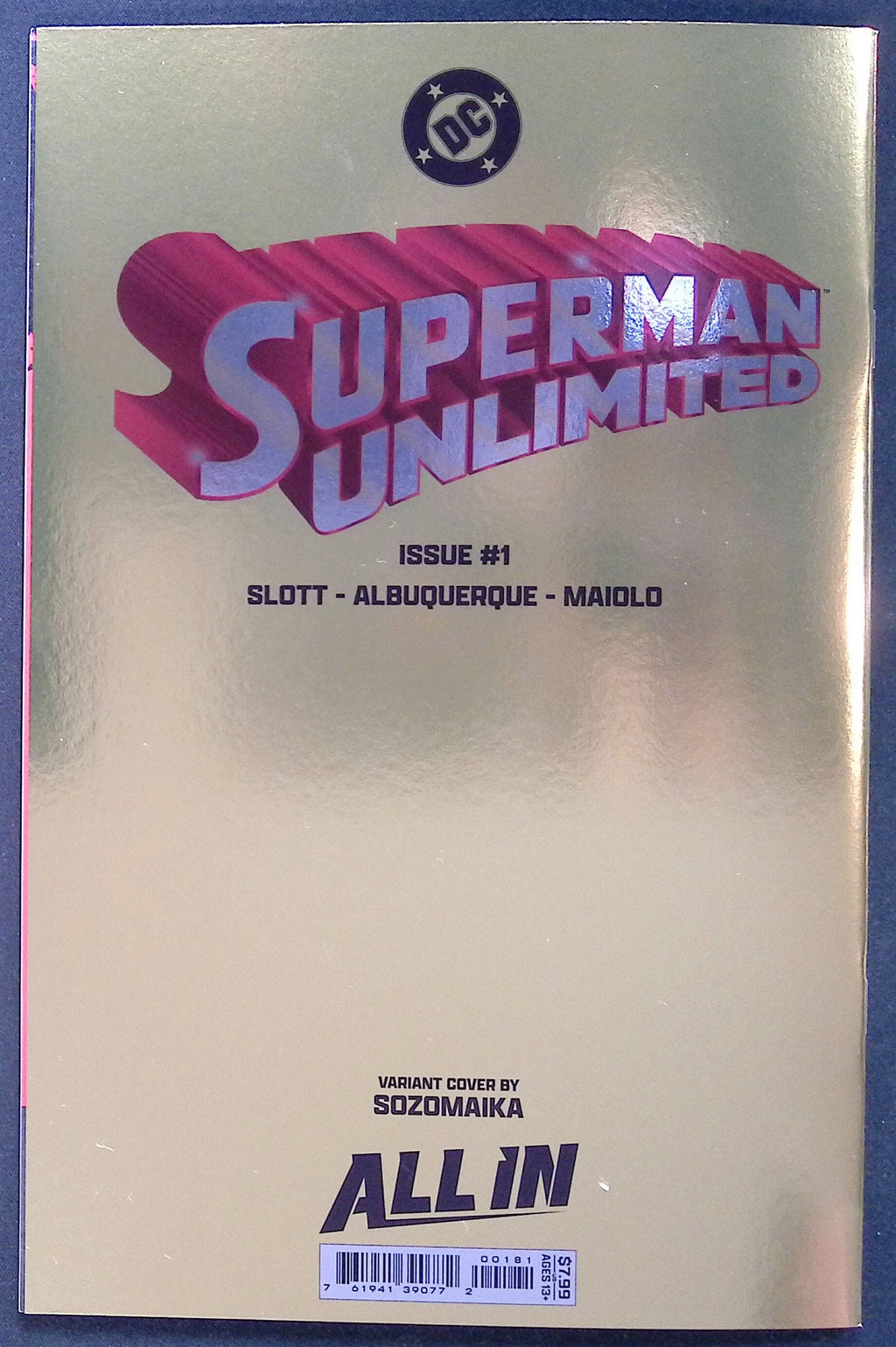 Superman Unlimited # 1 Sozomaika Gold Foil Variant 2025 NM