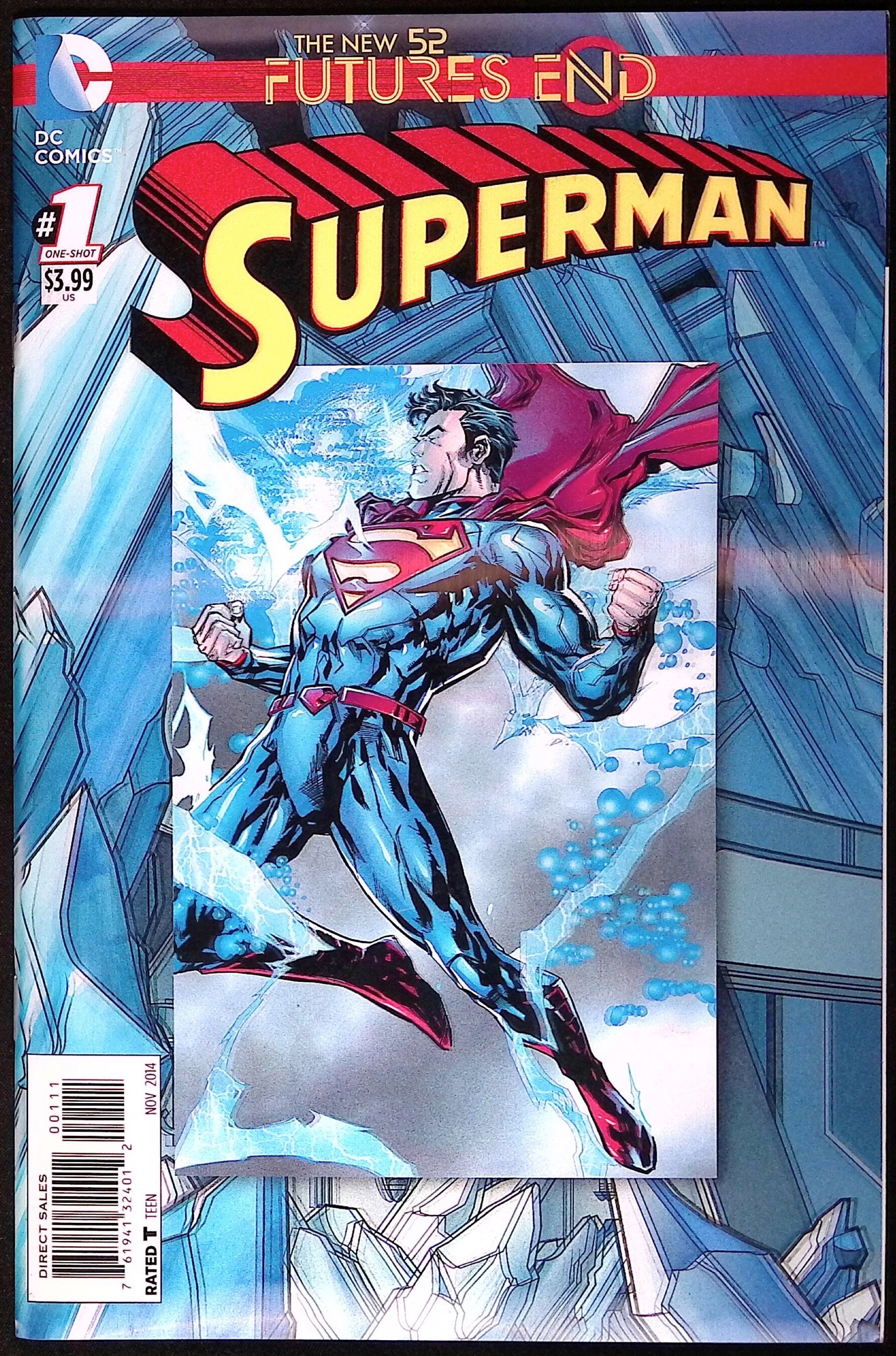 Superman: Futures End #1 3D Lenticular Motion Cover NM-