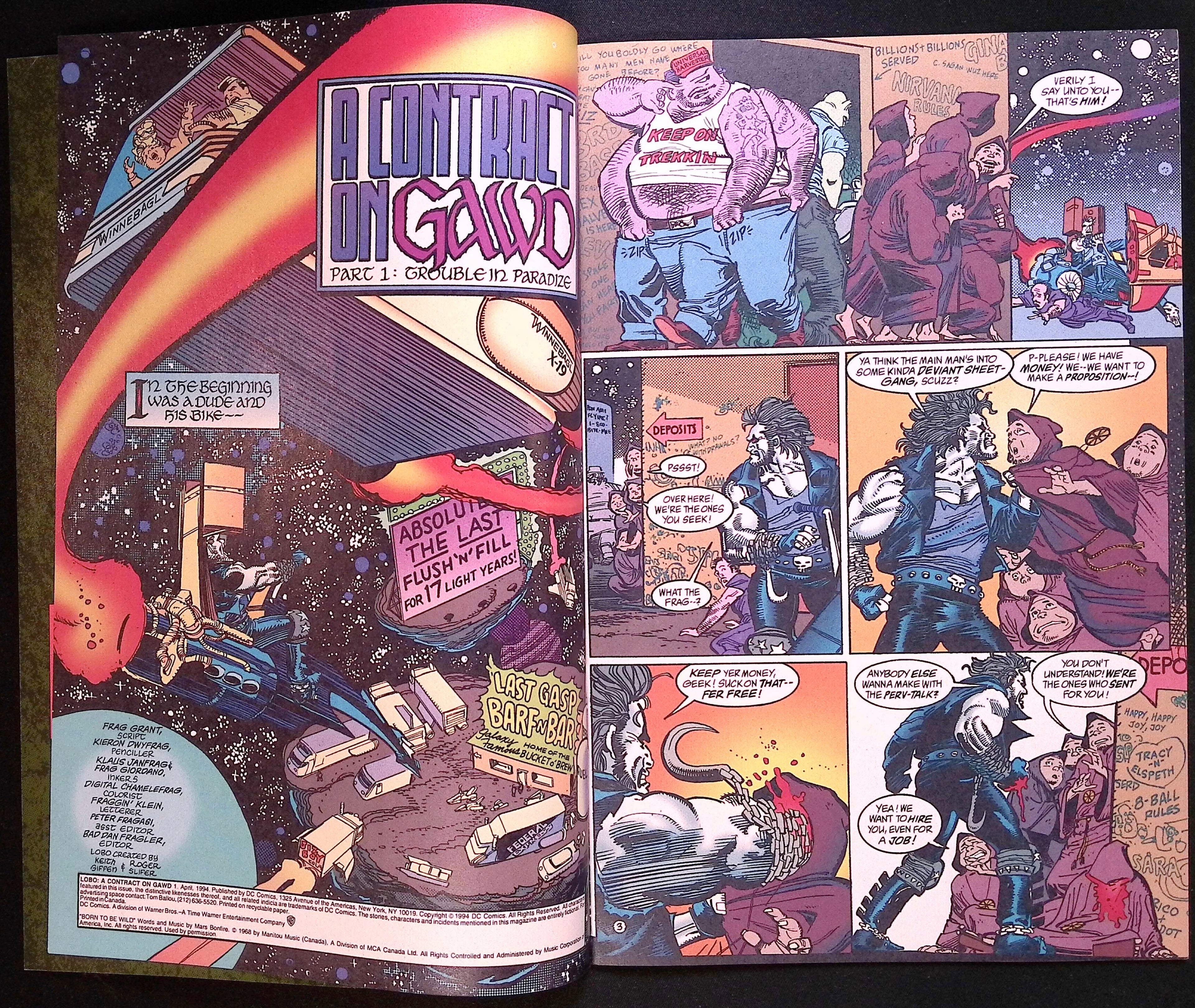 Lobo: A Contract on Gawd # 1 1994 VF/NM