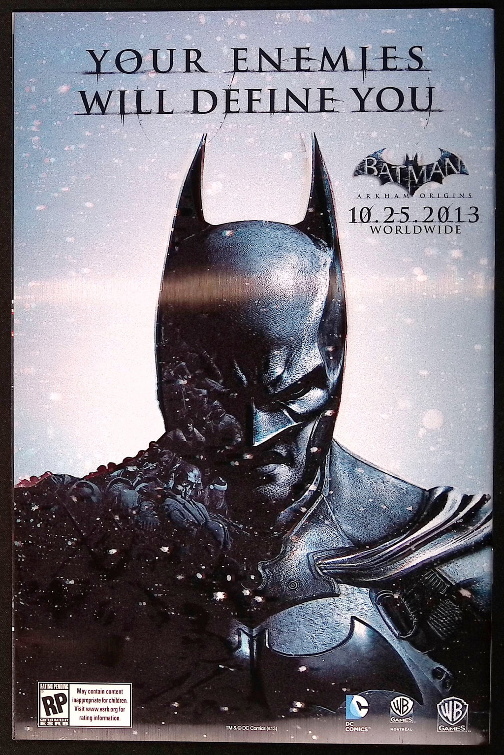 Justice League of America #7.4: Black Adam #1 3D Lenticular Motion Cover 2013 NM