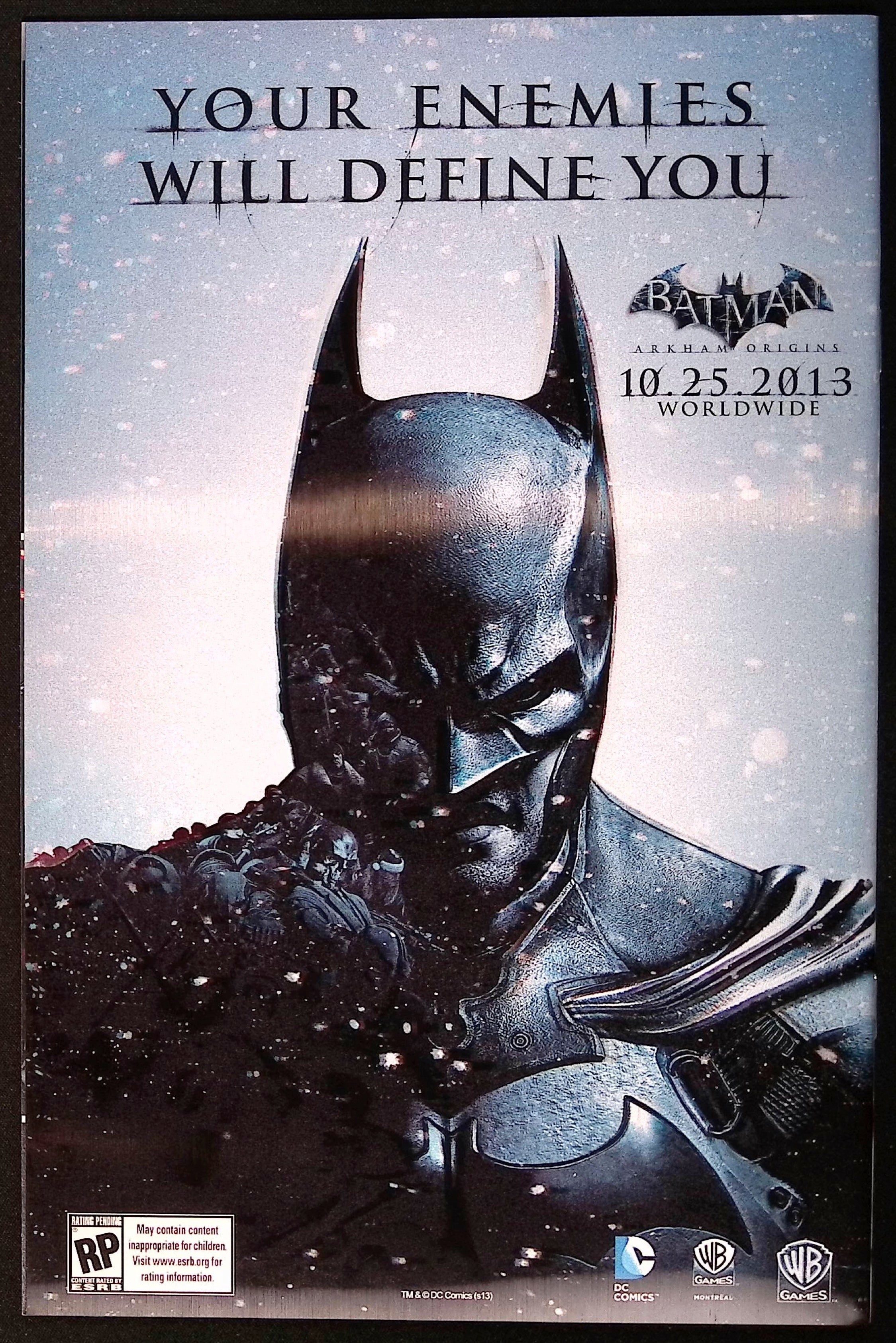 Justice League of America #7.4: Black Adam #1 3D Lenticular Motion Cover 2013 NM