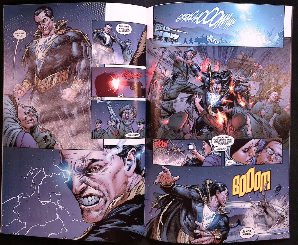 Justice League of America #7.4: Black Adam #1 3D Lenticular Motion Cover 2013 NM