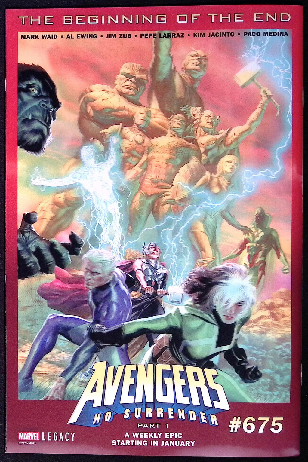 Captain America # 695 Alex Ross 3D Lenticular Homage Variant Cover 2018 NM