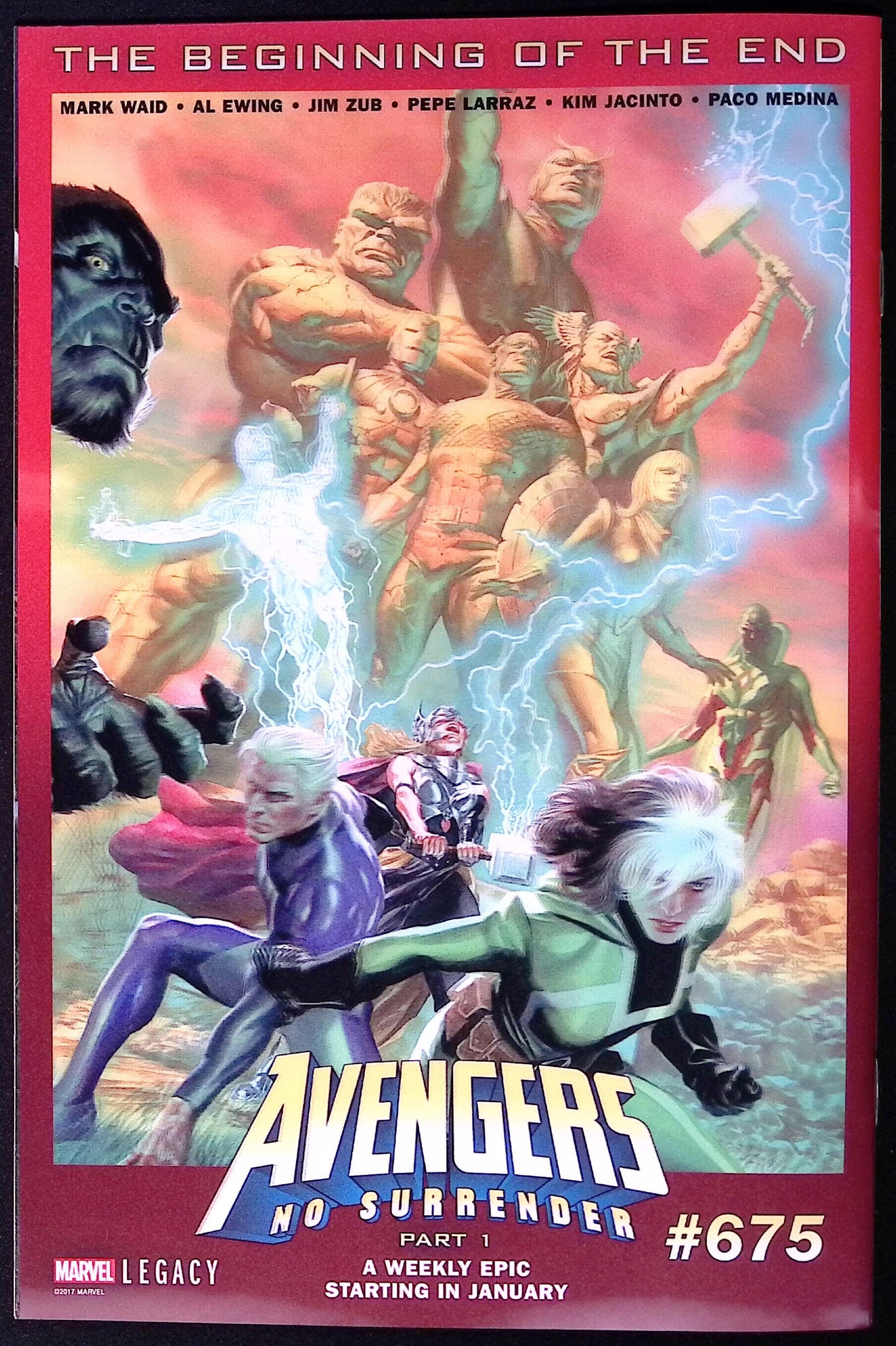 Captain America # 695 Alex Ross 3D Lenticular Homage Variant Cover 2018 NM