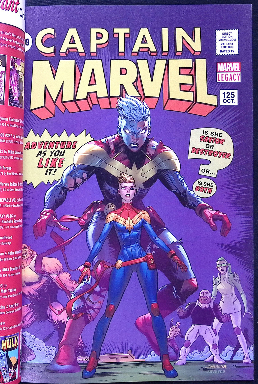 Captain Marvel # 125 3D Lenticular Homage Variant 2017 NM