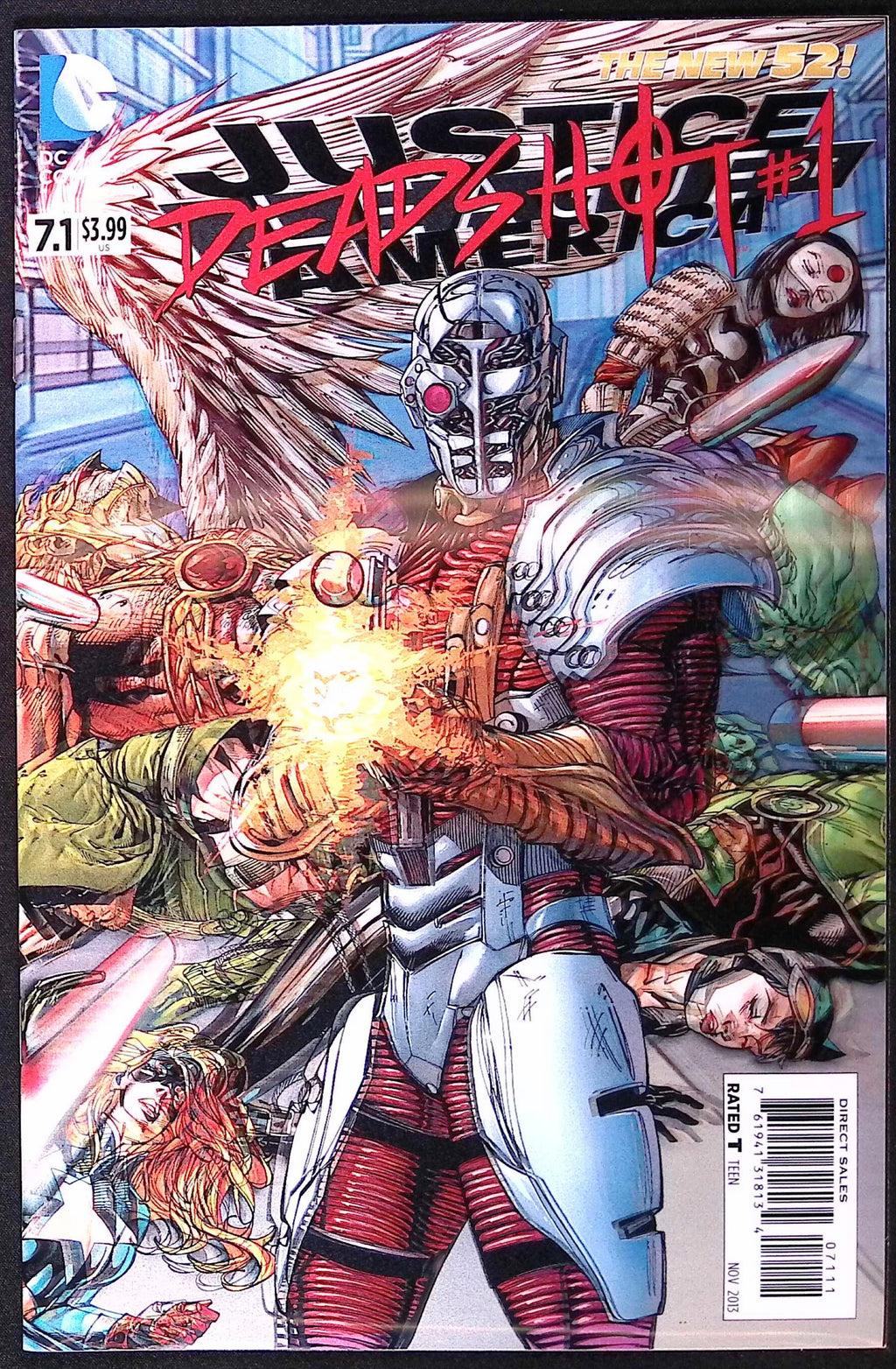 Justice League of America #7.1: Deadshot #1 3-D Lenticular Motion Cover 2013 NM