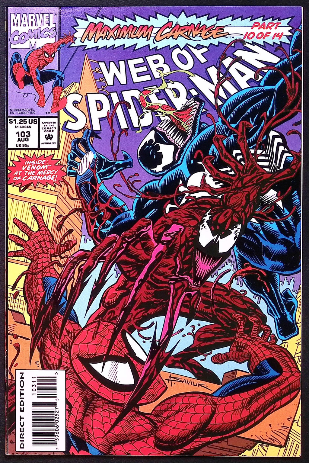 Web of Spider-Man # 103 1993 NM-