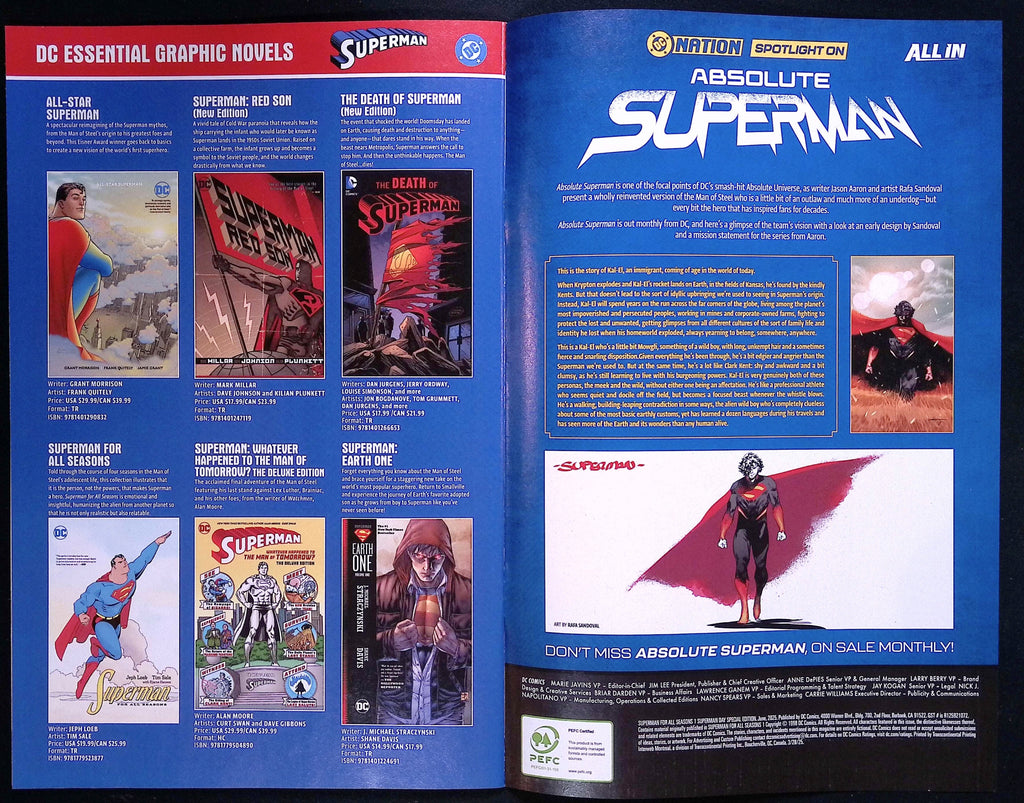 Superman for All Seasons # 1 Superman Day 2025 NM