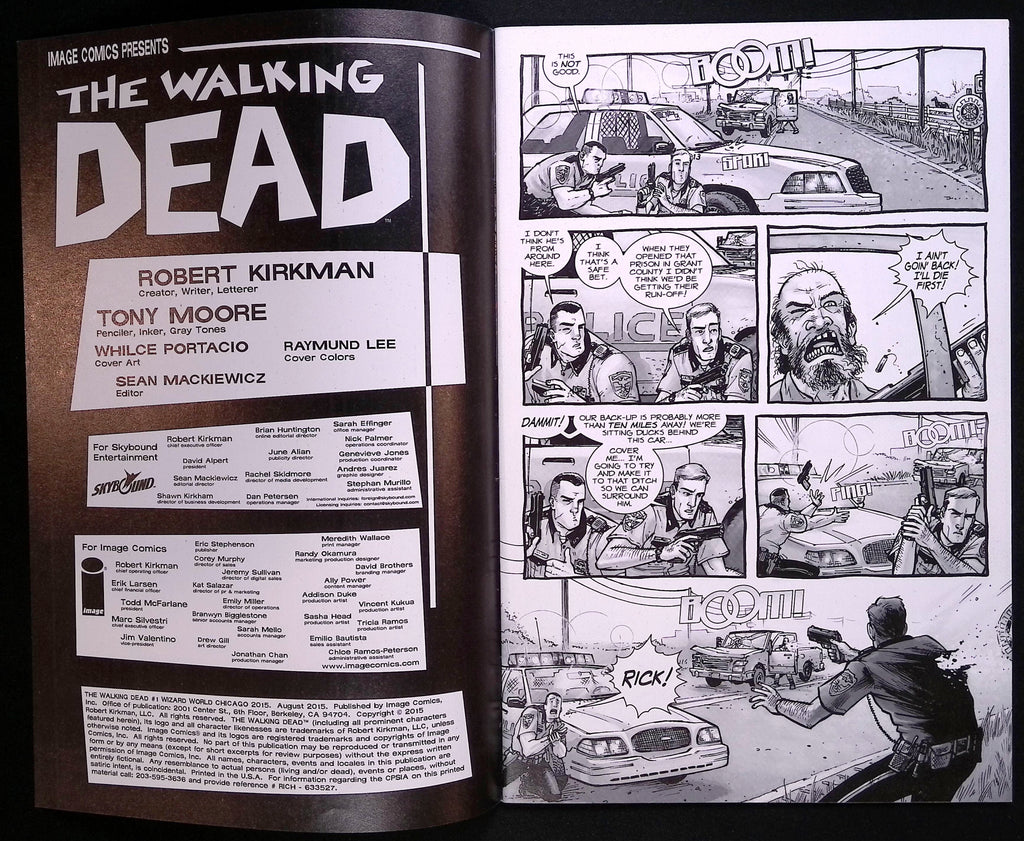 The Walking Dead # 1 Wizard World Chicago 2015 NM-