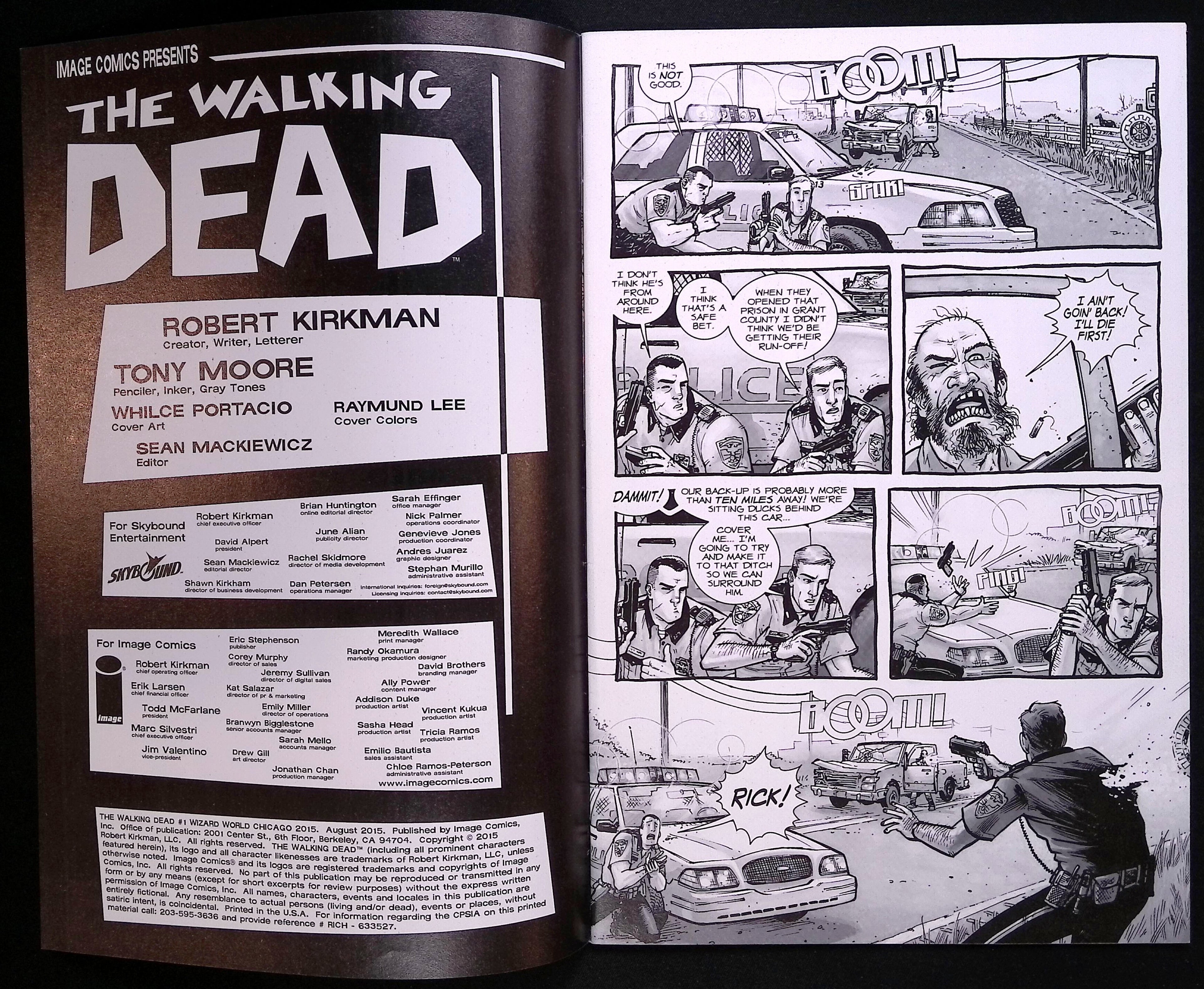 The Walking Dead # 1 Wizard World Chicago 2015 NM-