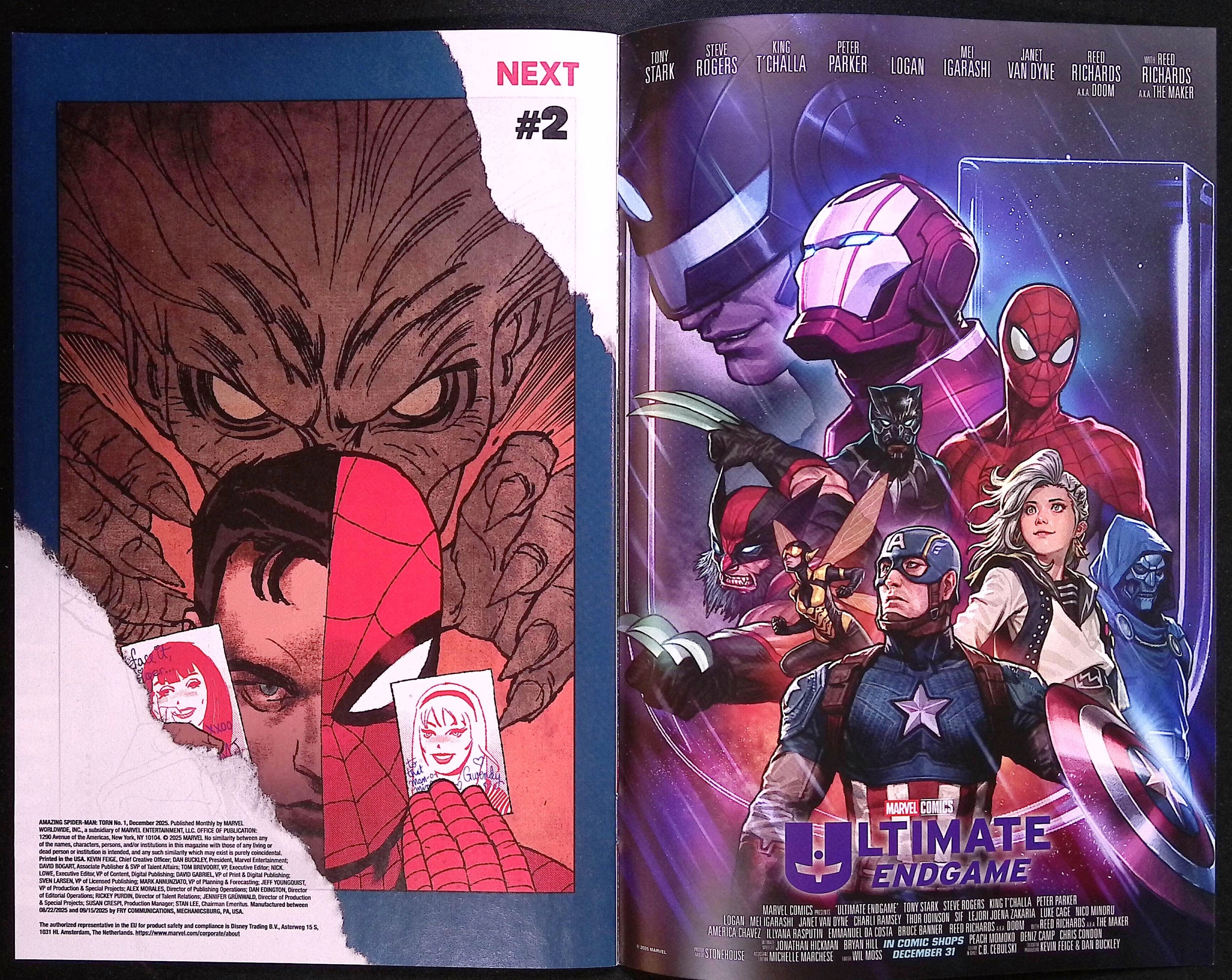 The Amazing Spider-Man: Torn # 1 1:25 Chiarello Incentive Variant 2025 NM-