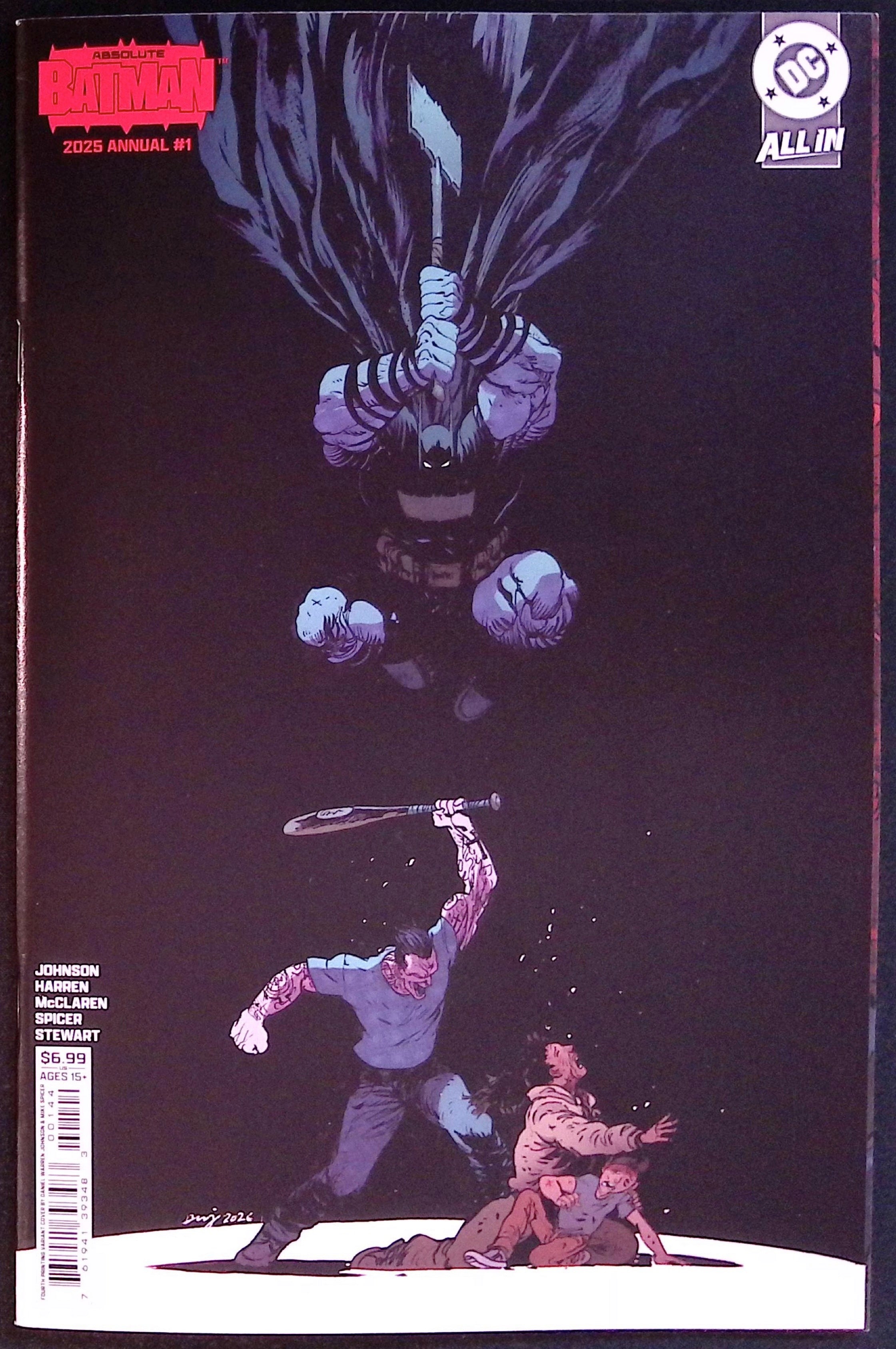 Absolute Batman Annual # 1 Cover B Daniel Warren Johnson Fourth Printing 2026 BN