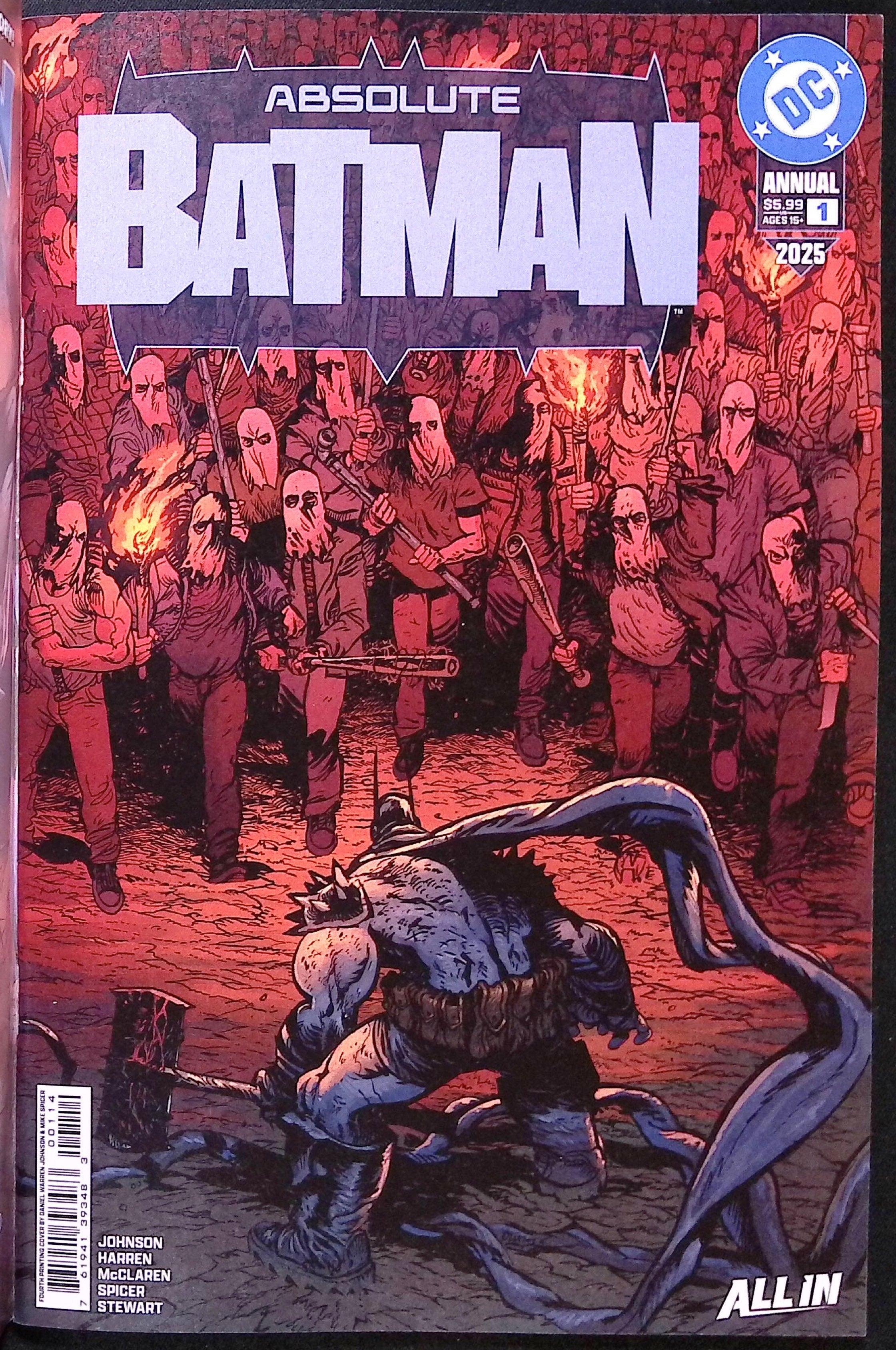 Absolute Batman Annual # 1 Cover B Daniel Warren Johnson Fourth Printing 2026 BN