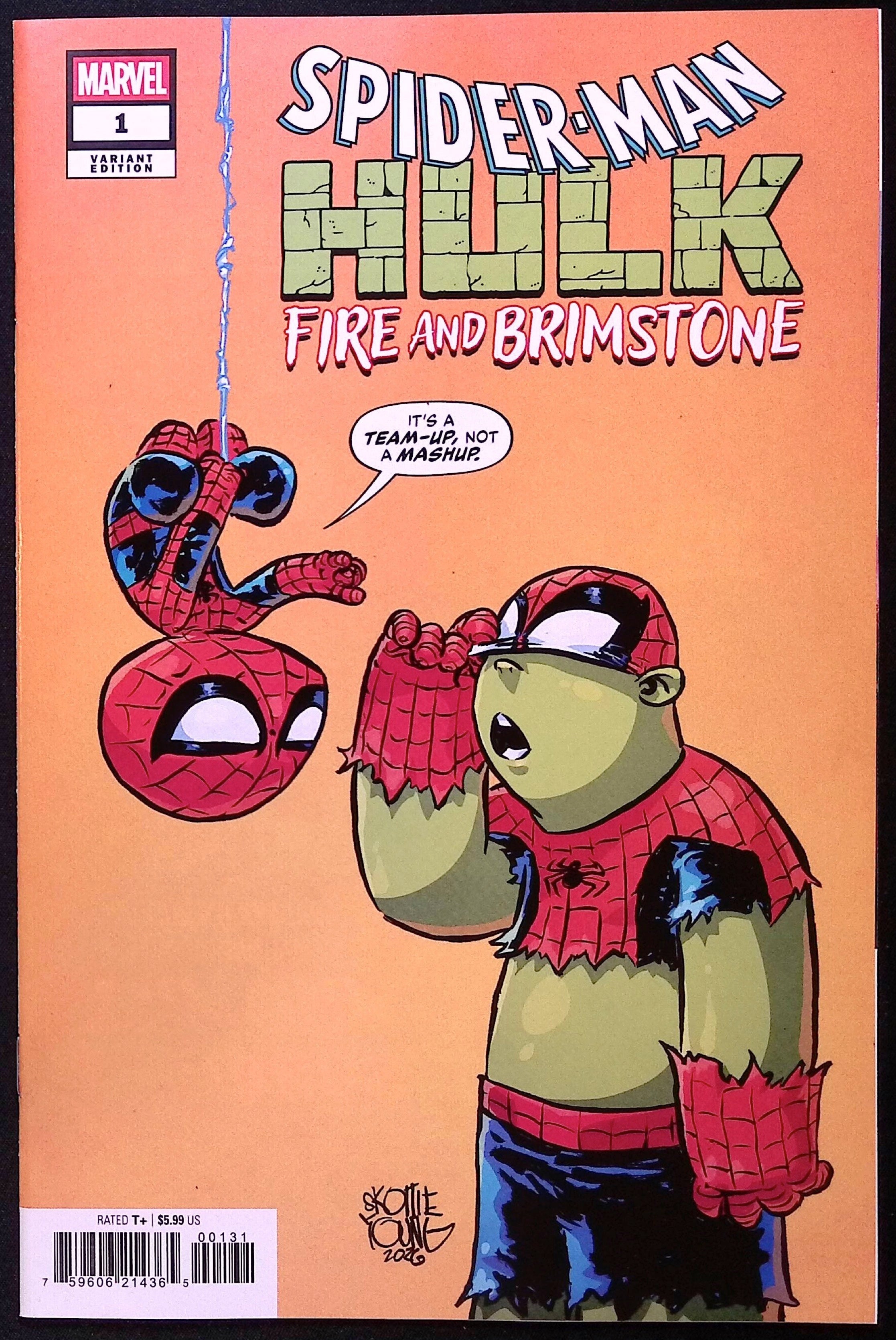 Spider-Man/Hulk: Fire and Brimstone # 1 Skottie Young Variant 2026 NM-