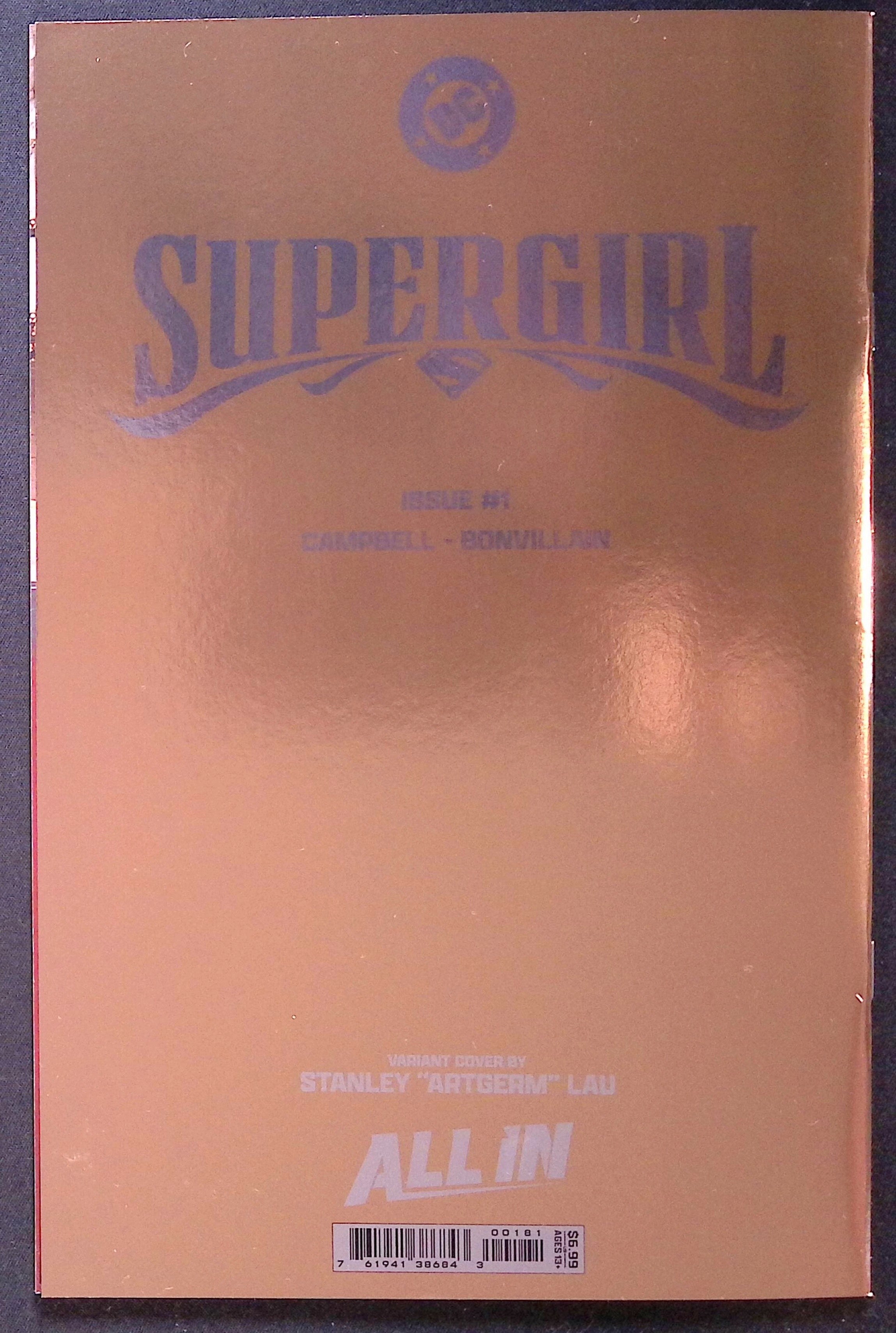 Supergirl # 1 Stanley "Artgerm" Lau Foil Variant 2025 NM