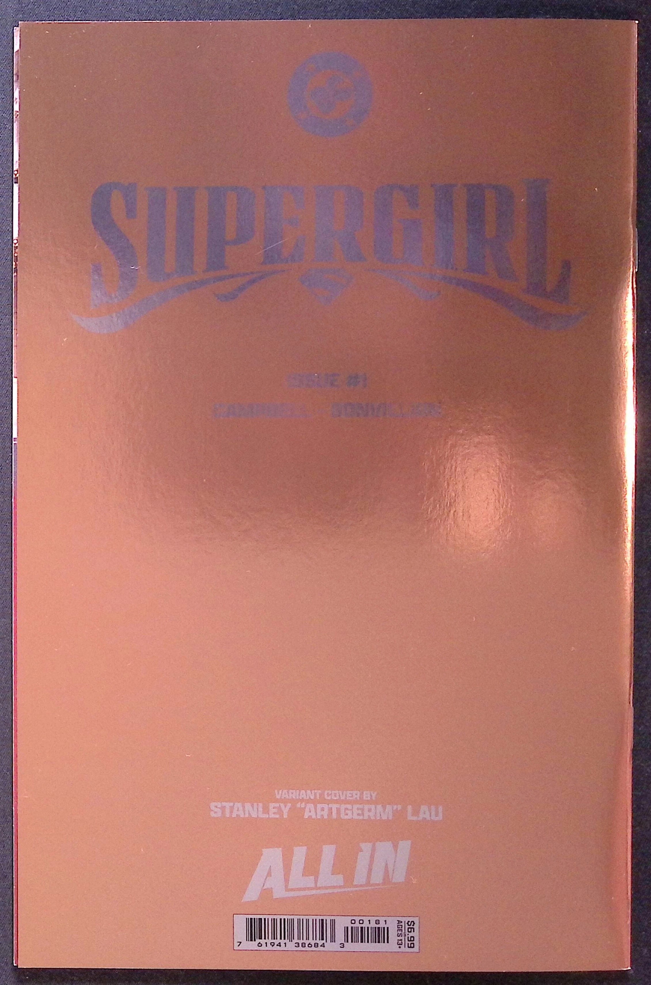 Supergirl # 1 Stanley "Artgerm" Lau Foil Variant 2025 NM