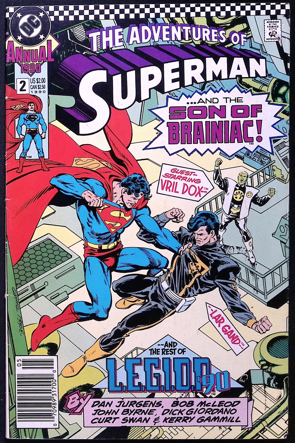 Adventures of Superman Annual # 2 1990 FN