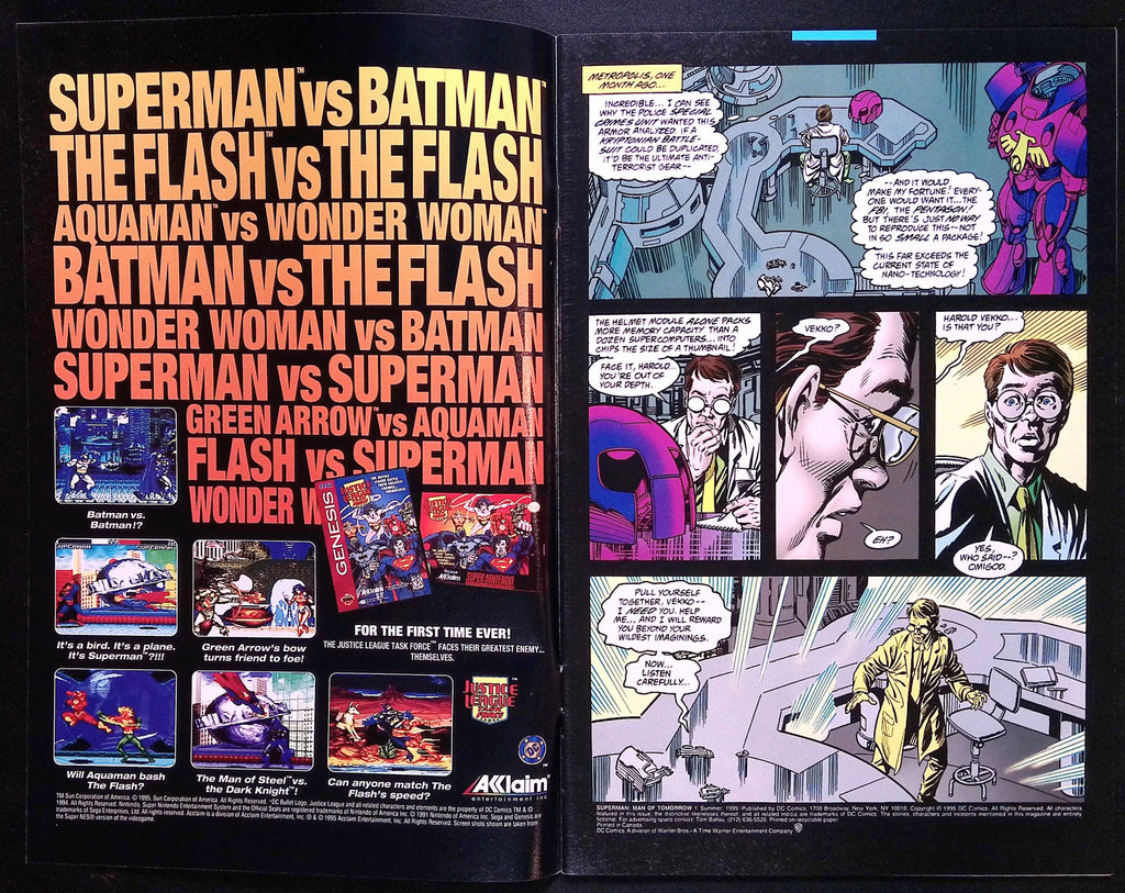 Superman: The Man of Tomorrow # 1 1990 VF/NM