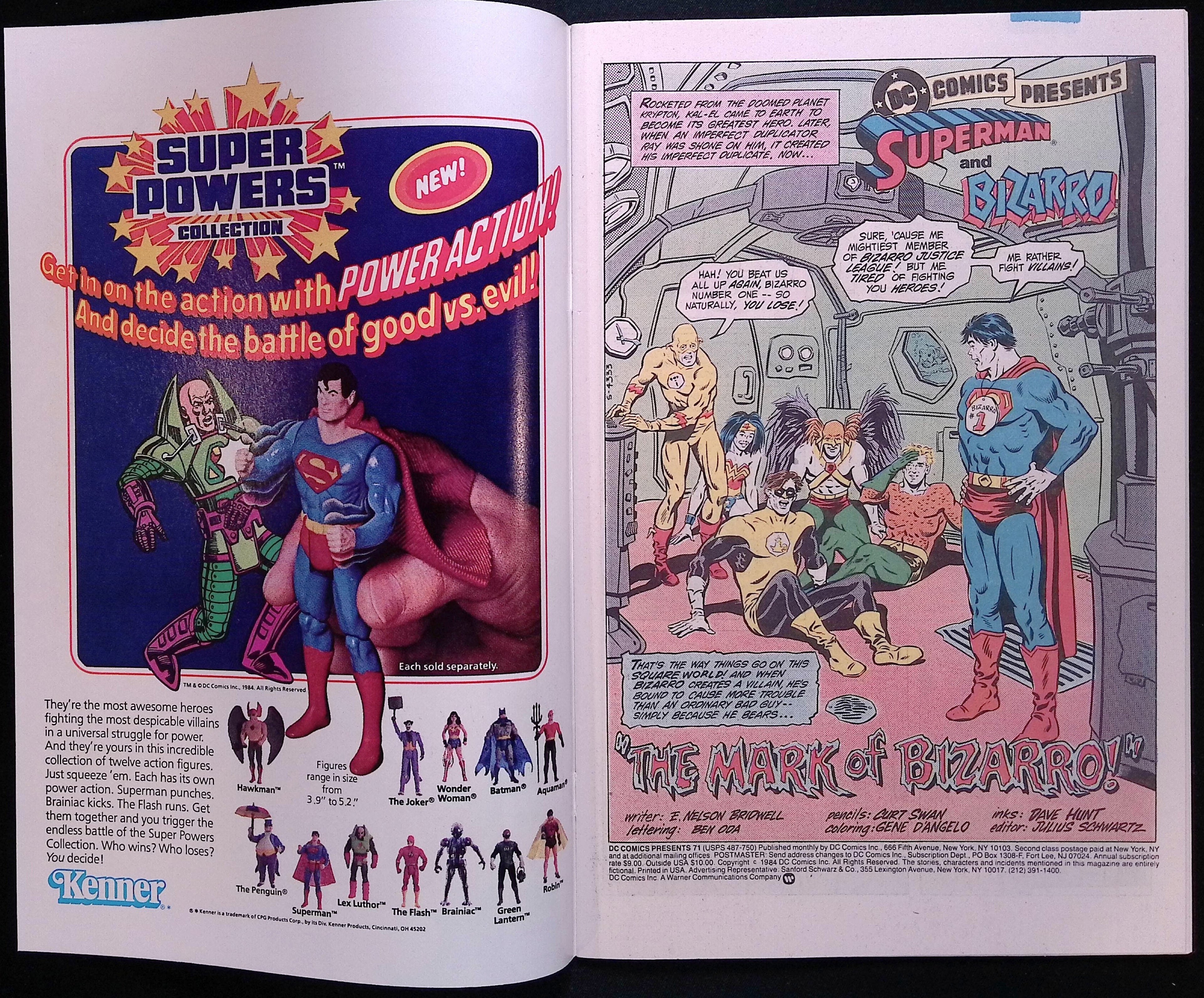 DC Comics Presents Superman and Bizarro # 71 1984 NM