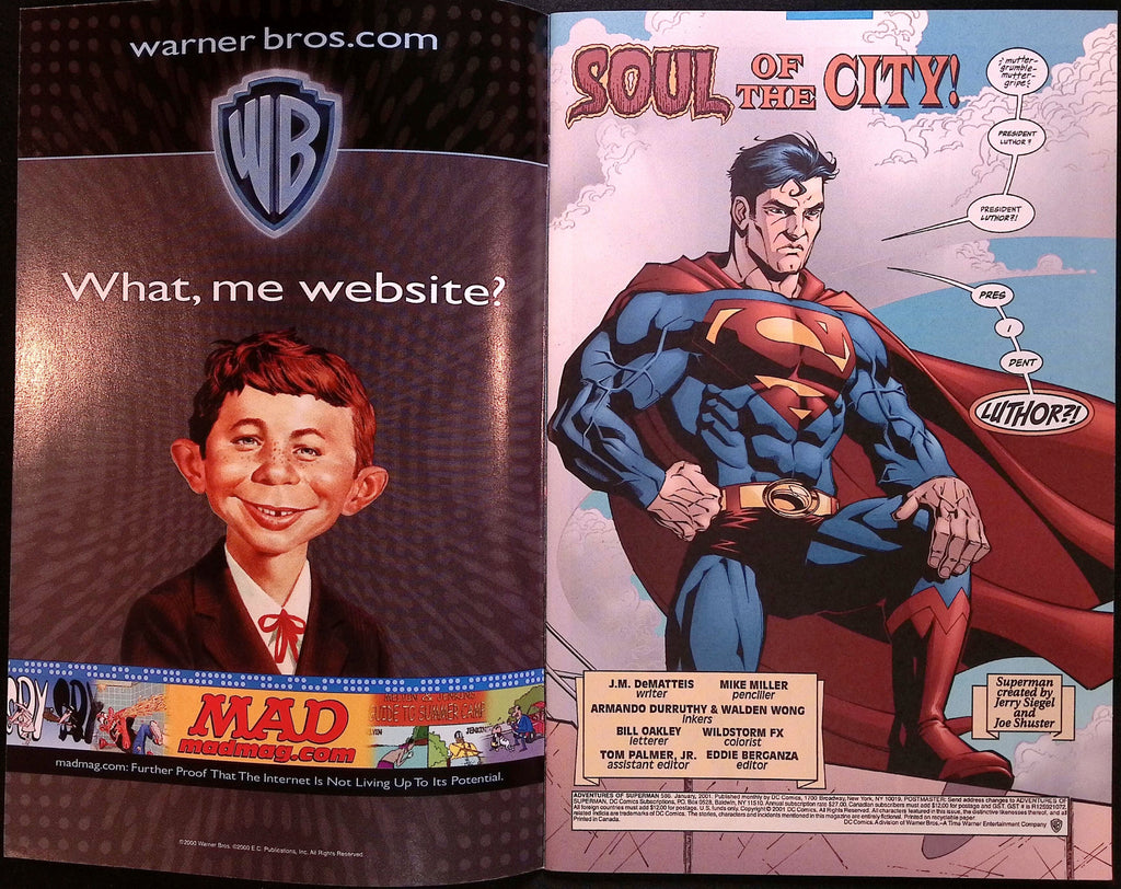 Adventures of Superman # 586 2001 NM-
