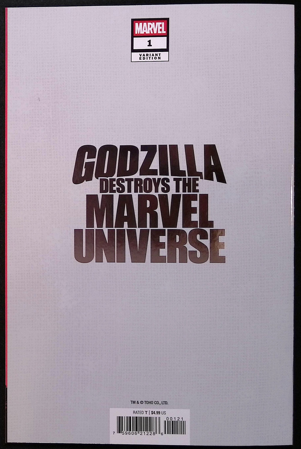 Godzilla Destroys the Marvel Universe # 1 Yu Foil Variant 2025 NM