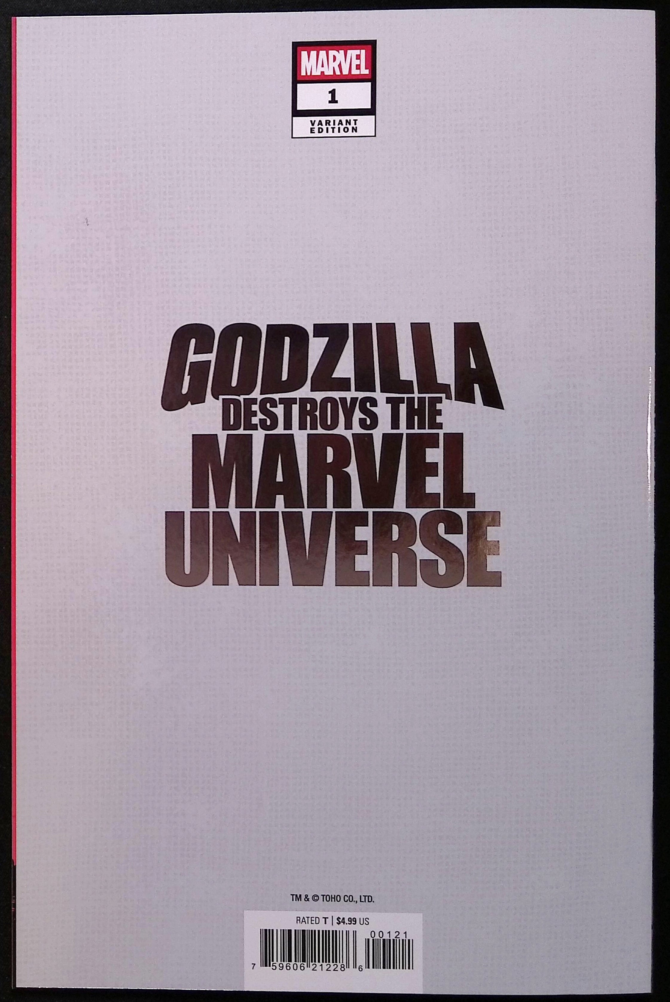 Godzilla Destroys the Marvel Universe # 1 Yu Foil Variant 2025 NM