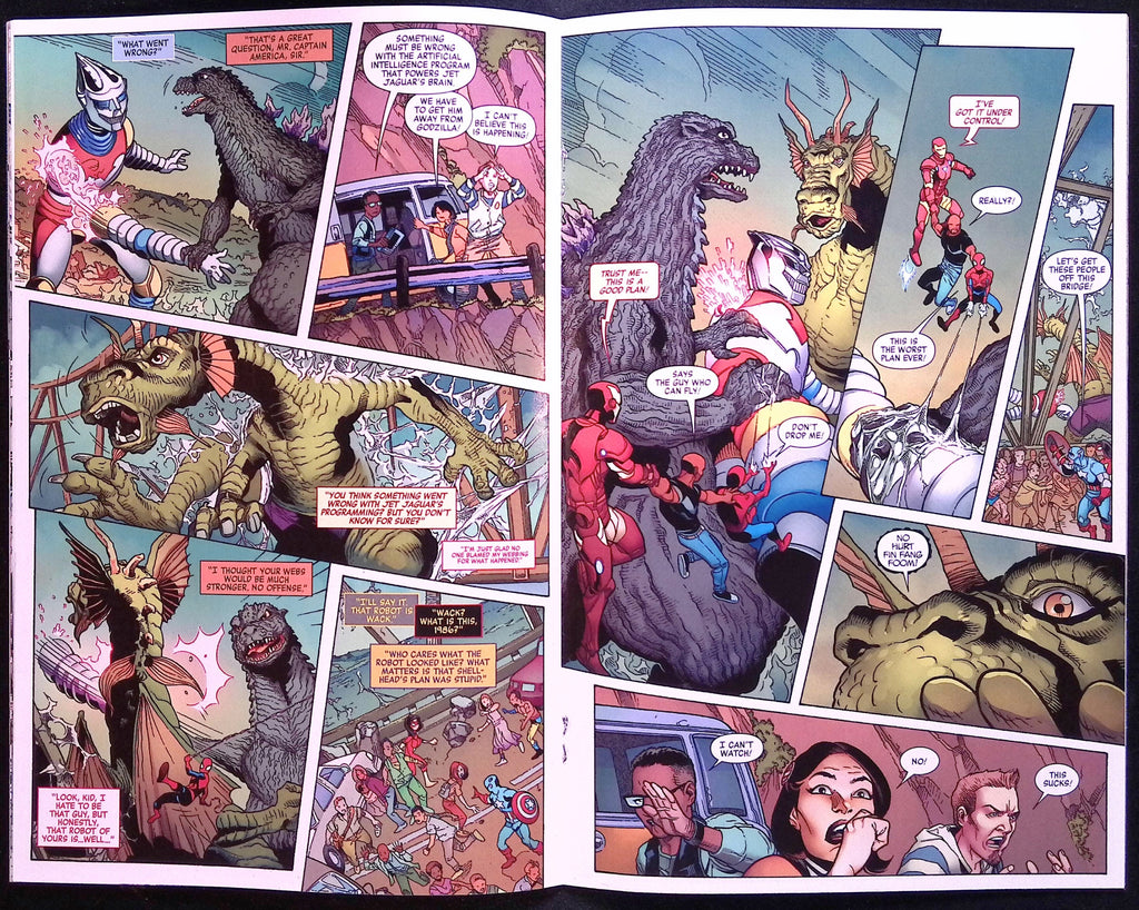 Godzilla vs. Avengers # 1 Foil Variant 2025 NM