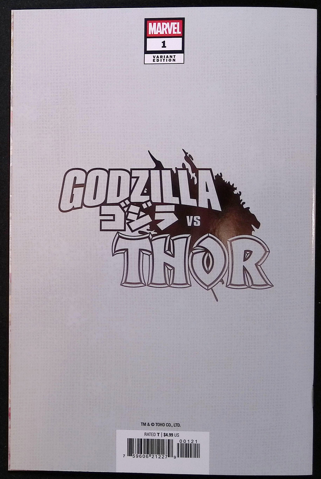 Godzilla vs. Thor # 1 Mark Bagley Foil Variant NM