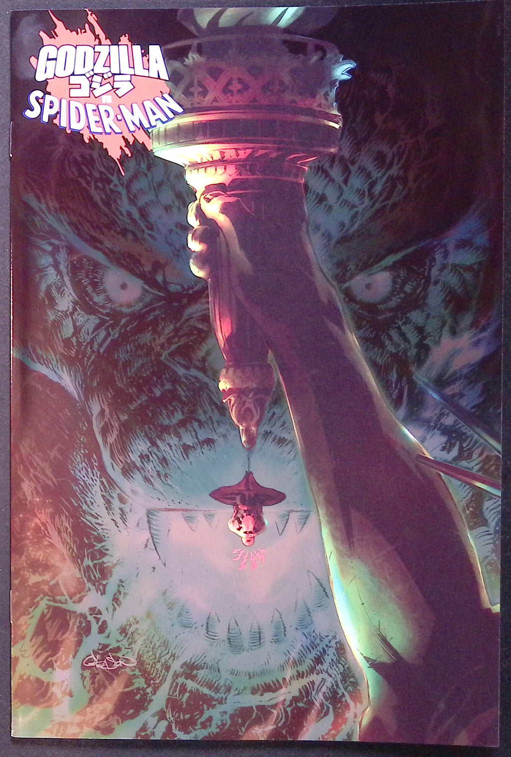 Godzilla vs. Spider-Man # 1 Gleason Foil Variant 2025 NM-