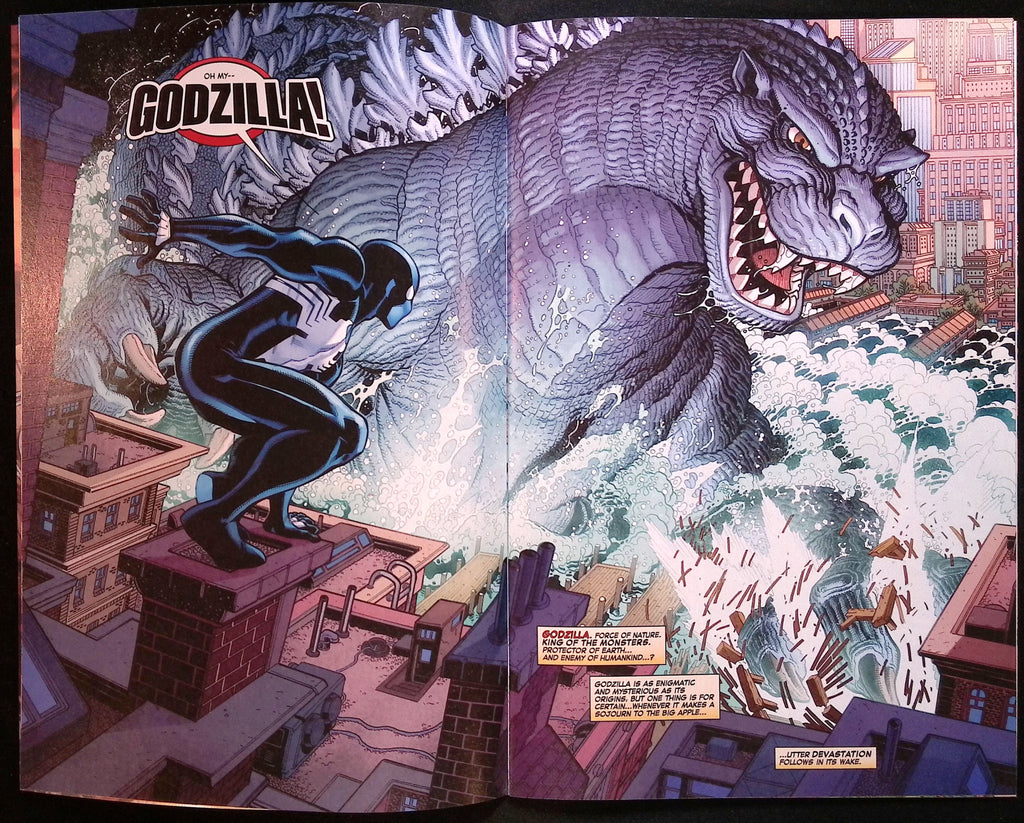 Godzilla vs. Spider-Man # 1 Gleason Foil Variant 2025 NM-
