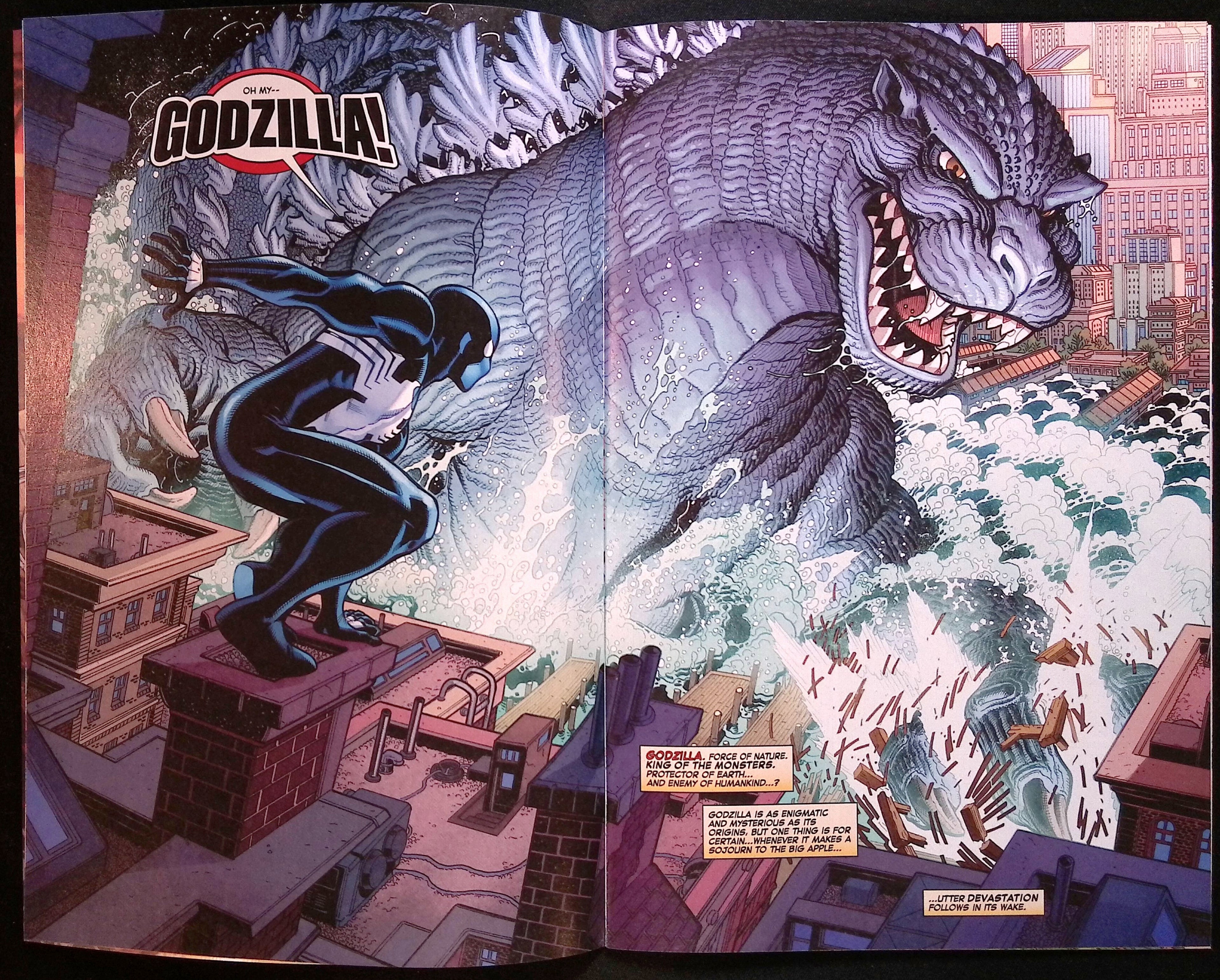 Godzilla vs. Spider-Man # 1 Gleason Foil Variant 2025 NM-