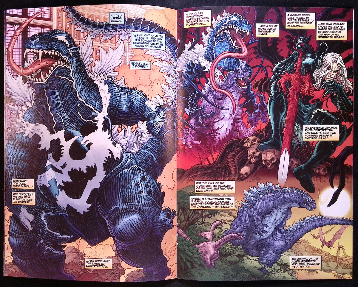 Godzilla vs. Spider-Man # 1 Gleason Foil Variant 2025 NM-