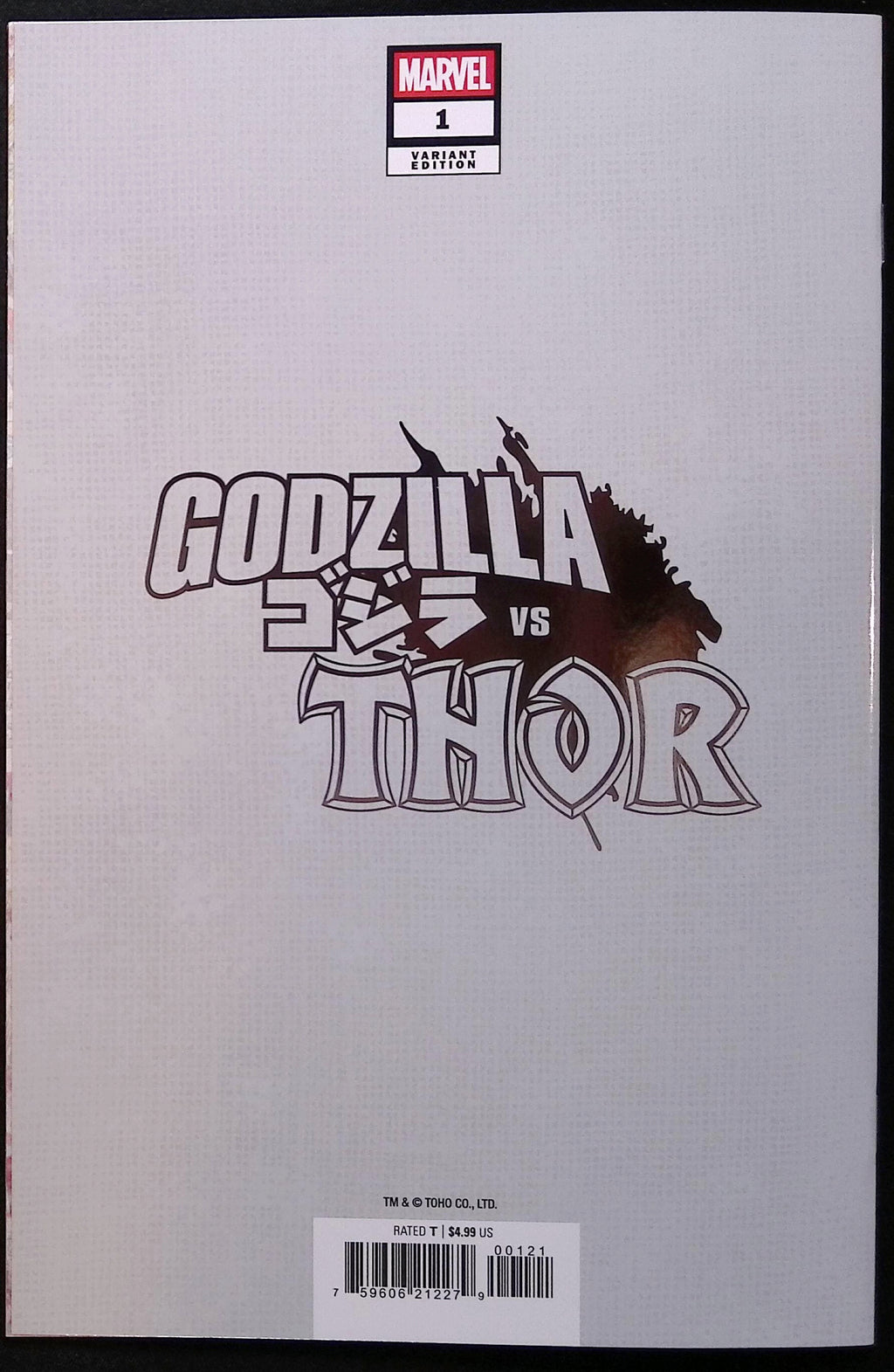 Godzilla vs. Thor # 1 Mark Bagley Foil Variant NM