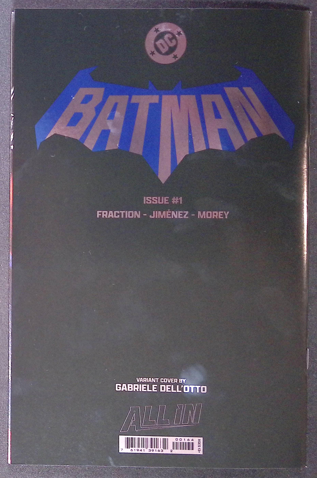 Batman # 1 Blind As A Bat Gabriele Dell'Otto Foil Variant 2025 NM-