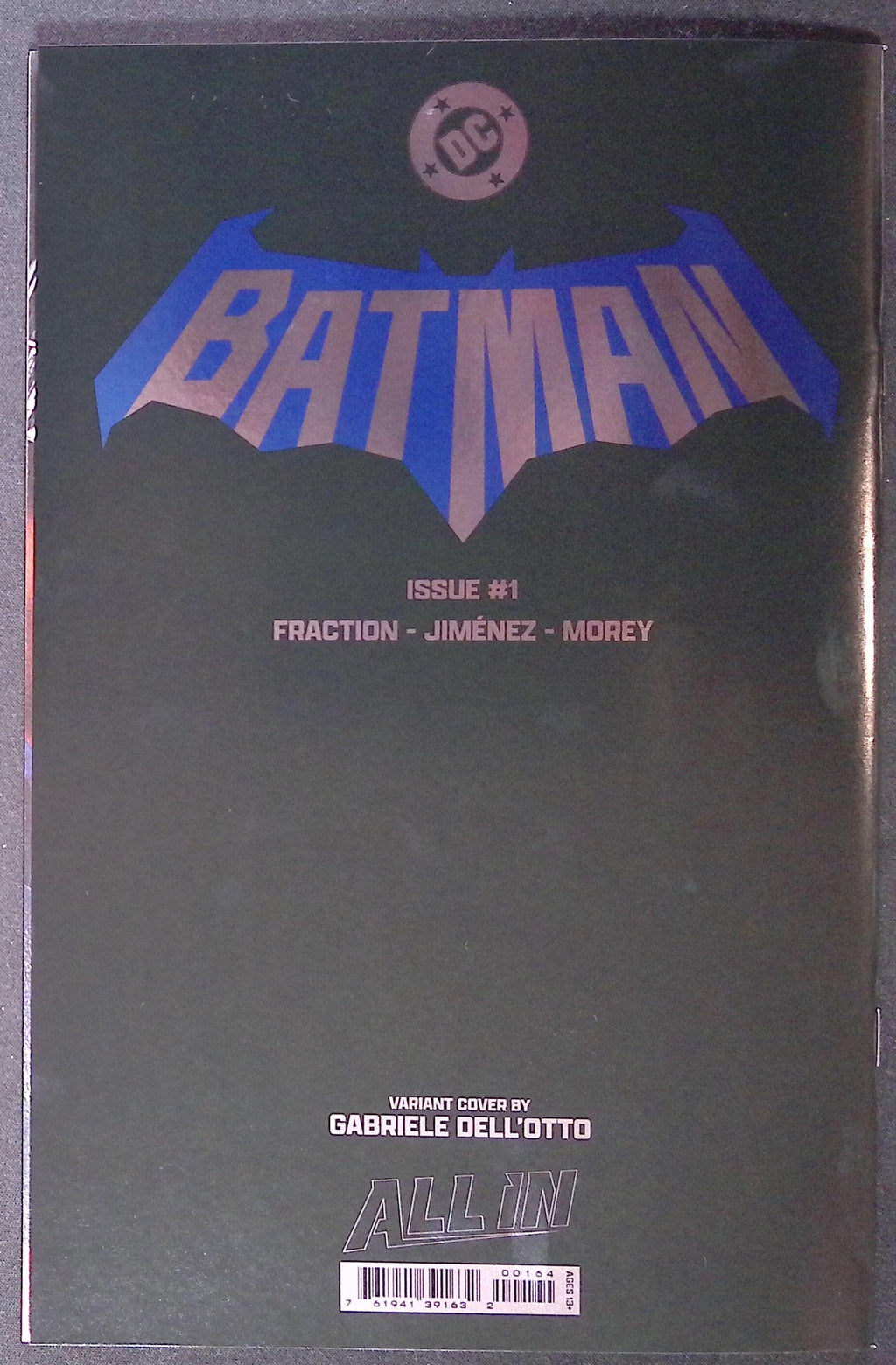 Batman # 1 Blind As A Bat Gabriele Dell'Otto Foil Variant 2025 NM-