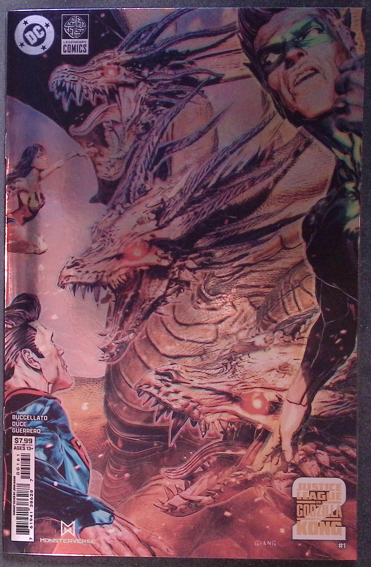 Justice League vs. Godzilla vs. Kong 2 # 1 Giang Foil Variant 2025 NM