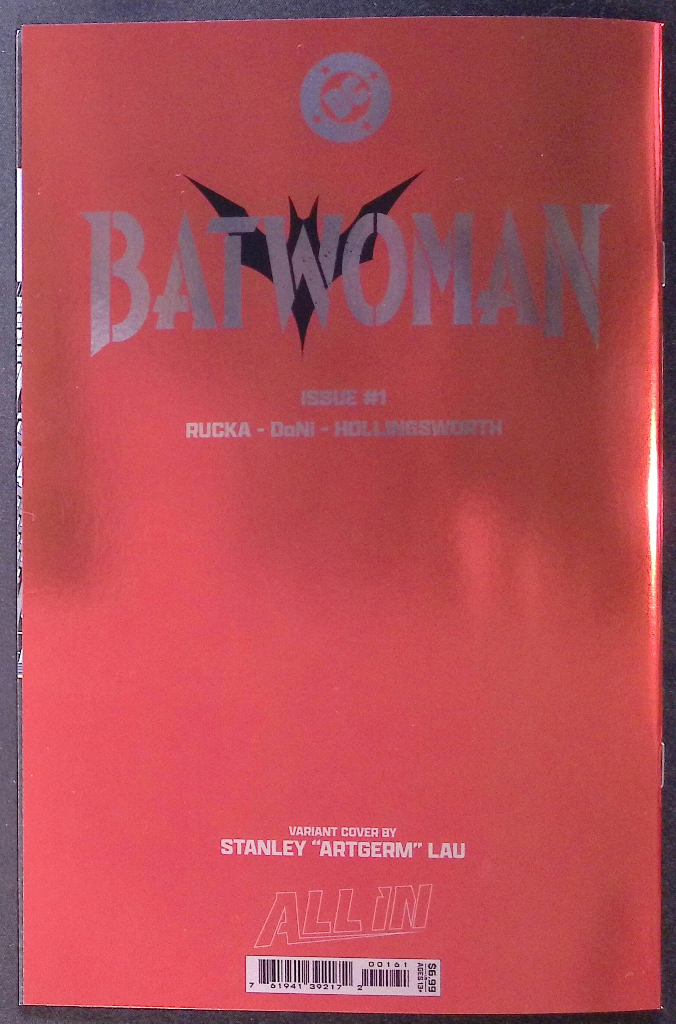 Batwoman # 1 Cover E Stanley "Artgerm" Lau Foil Variant 2026 NM