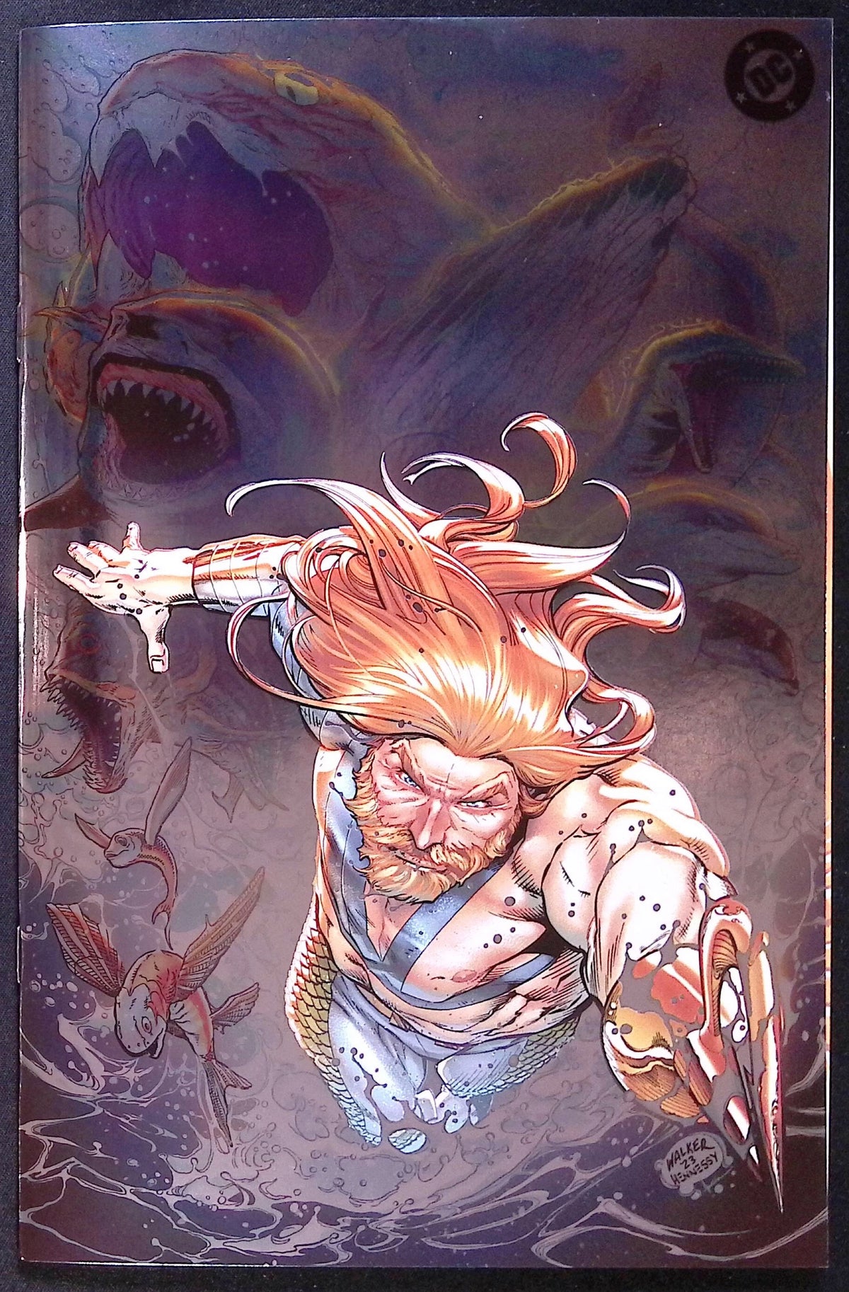 Aquaman # 1 Walker Deep Sea Spot Foil Variant 2025 NM