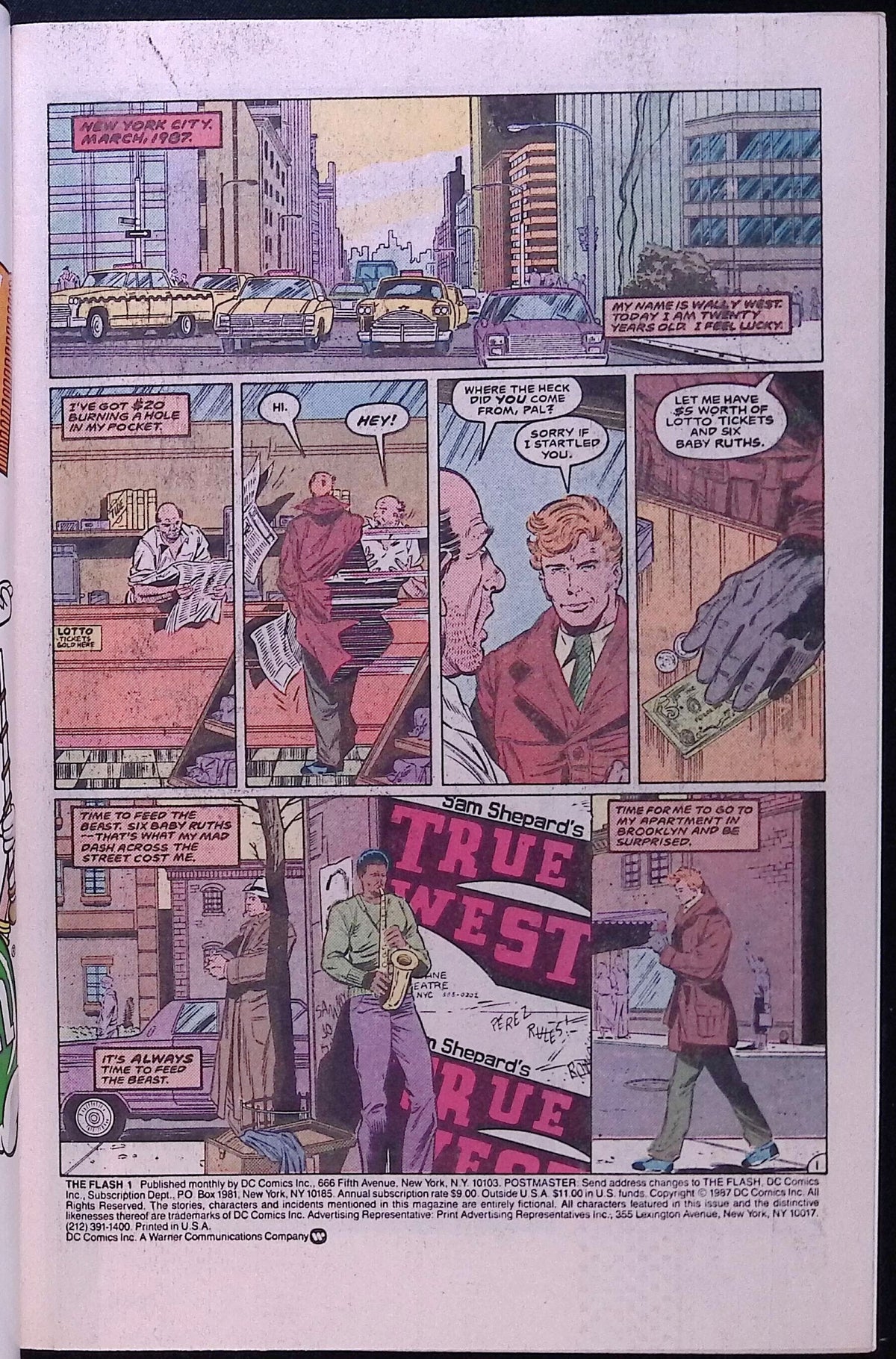 The Flash # 1 1987 NM-