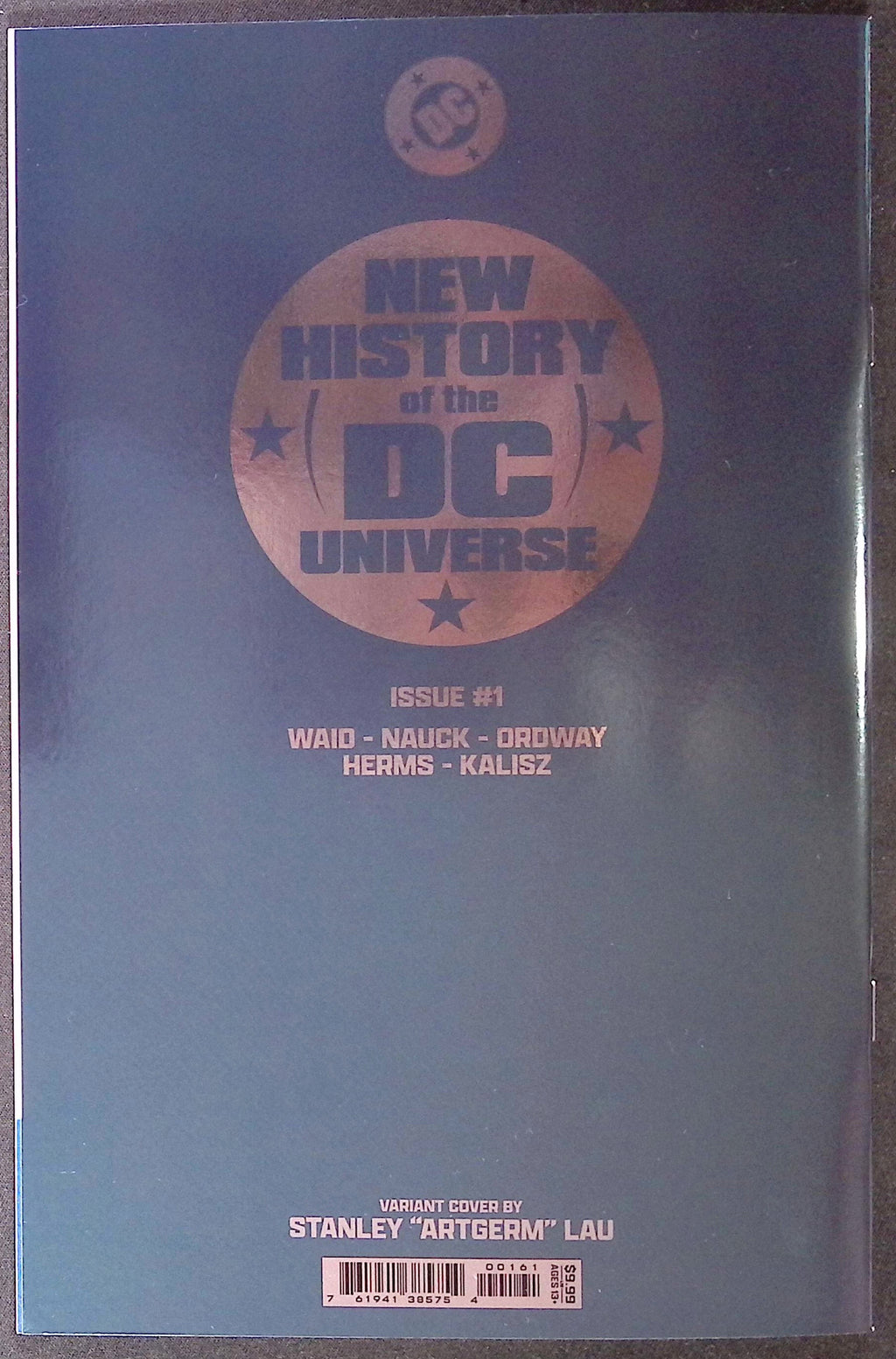 New History of the DC Universe # 1 Stanley "Artgerm" Lay Foil Cover 2025 NM