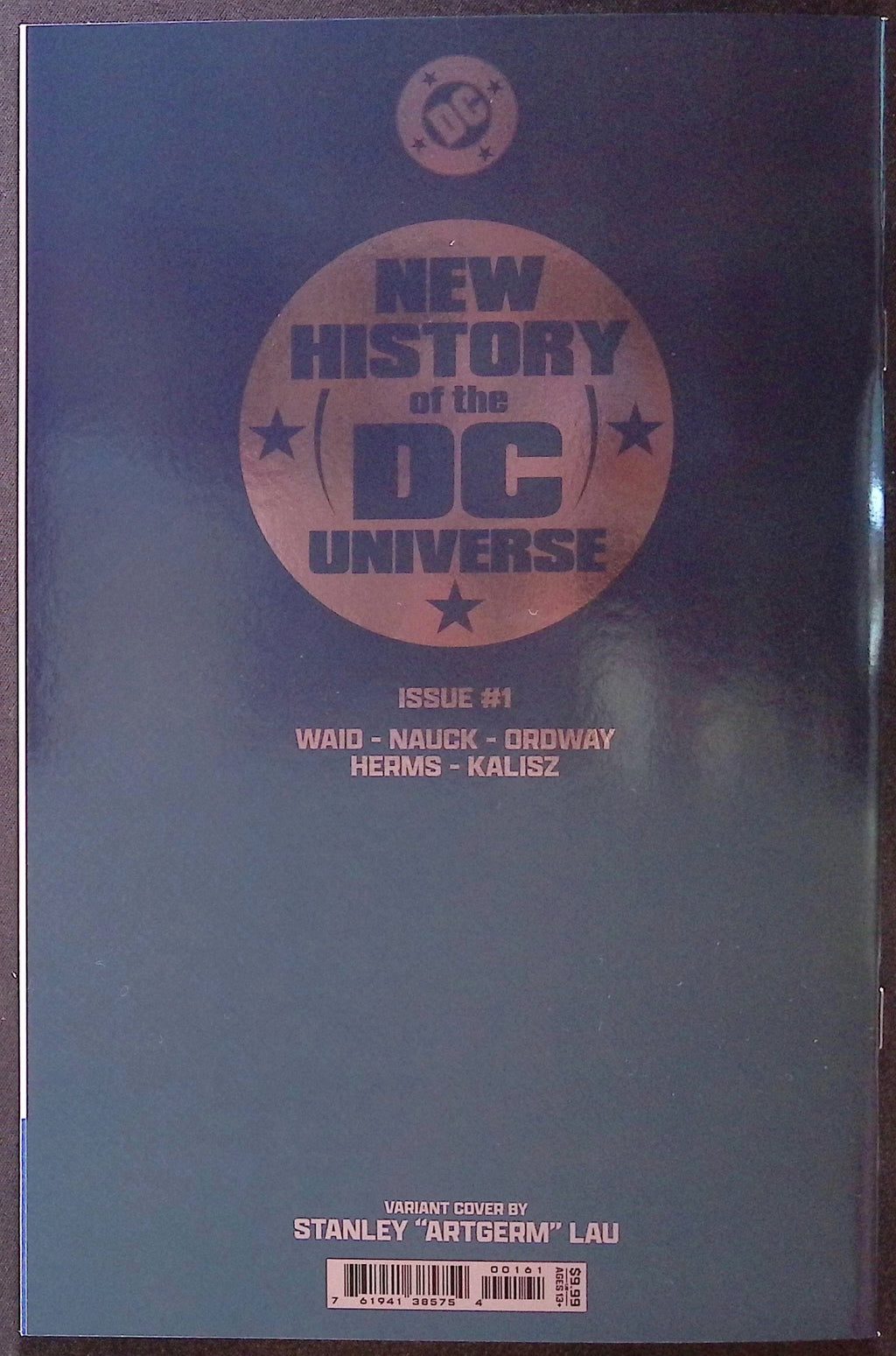 New History of the DC Universe # 1 Stanley "Artgerm" Lay Foil Cover 2025 NM