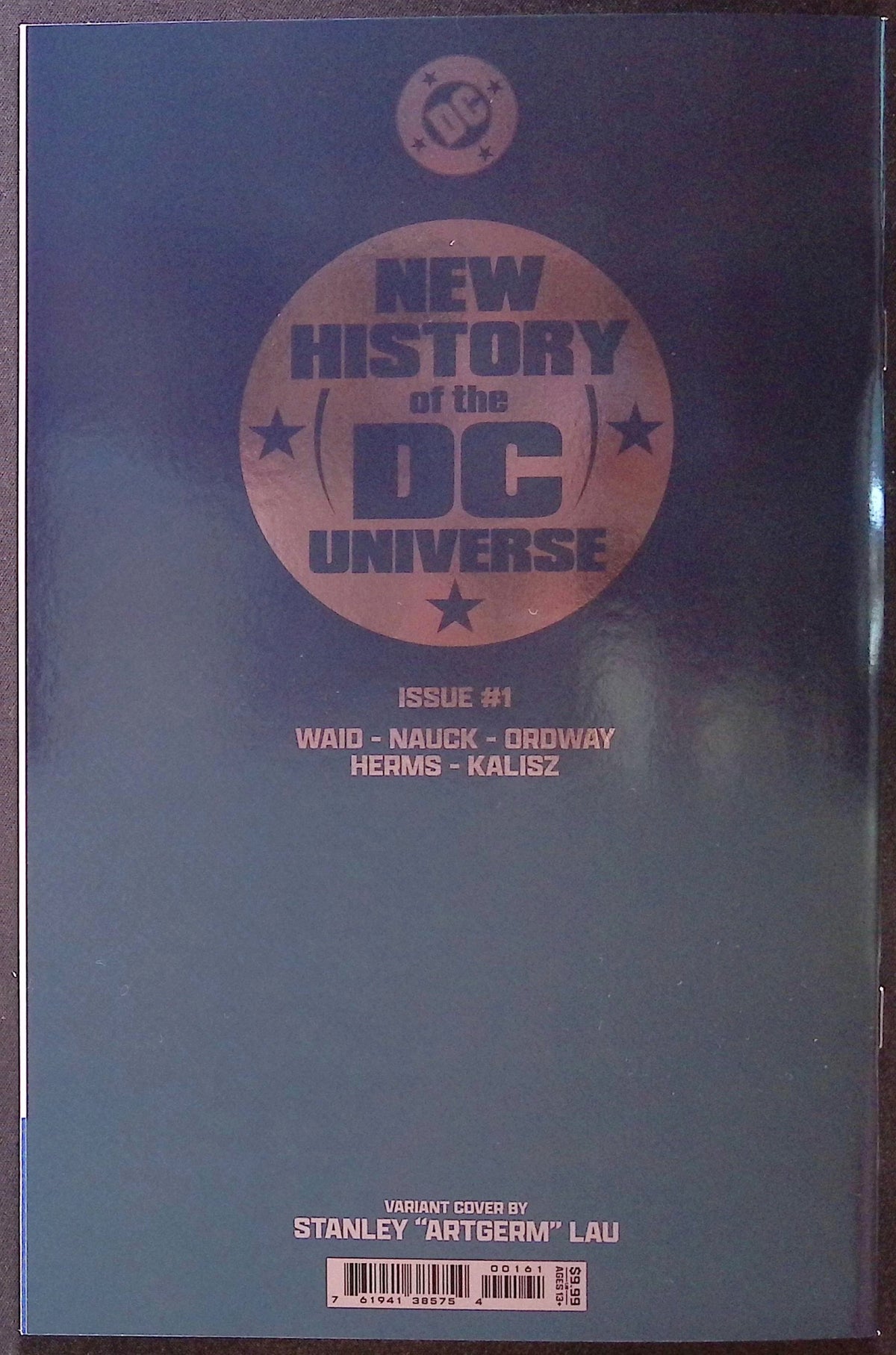New History of the DC Universe # 1 Stanley "Artgerm" Lay Foil Cover 2025 NM